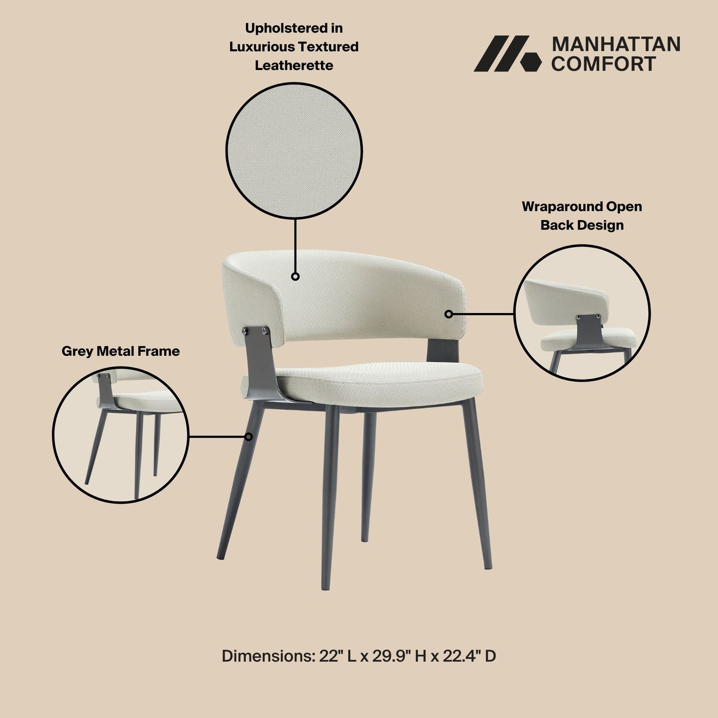 Manhattan Comfort Luce Dining Chair