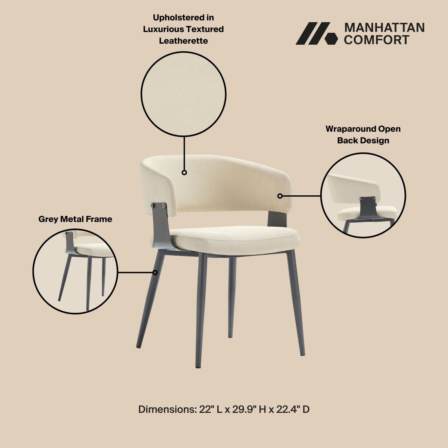 Manhattan Comfort Luce Dining Chair