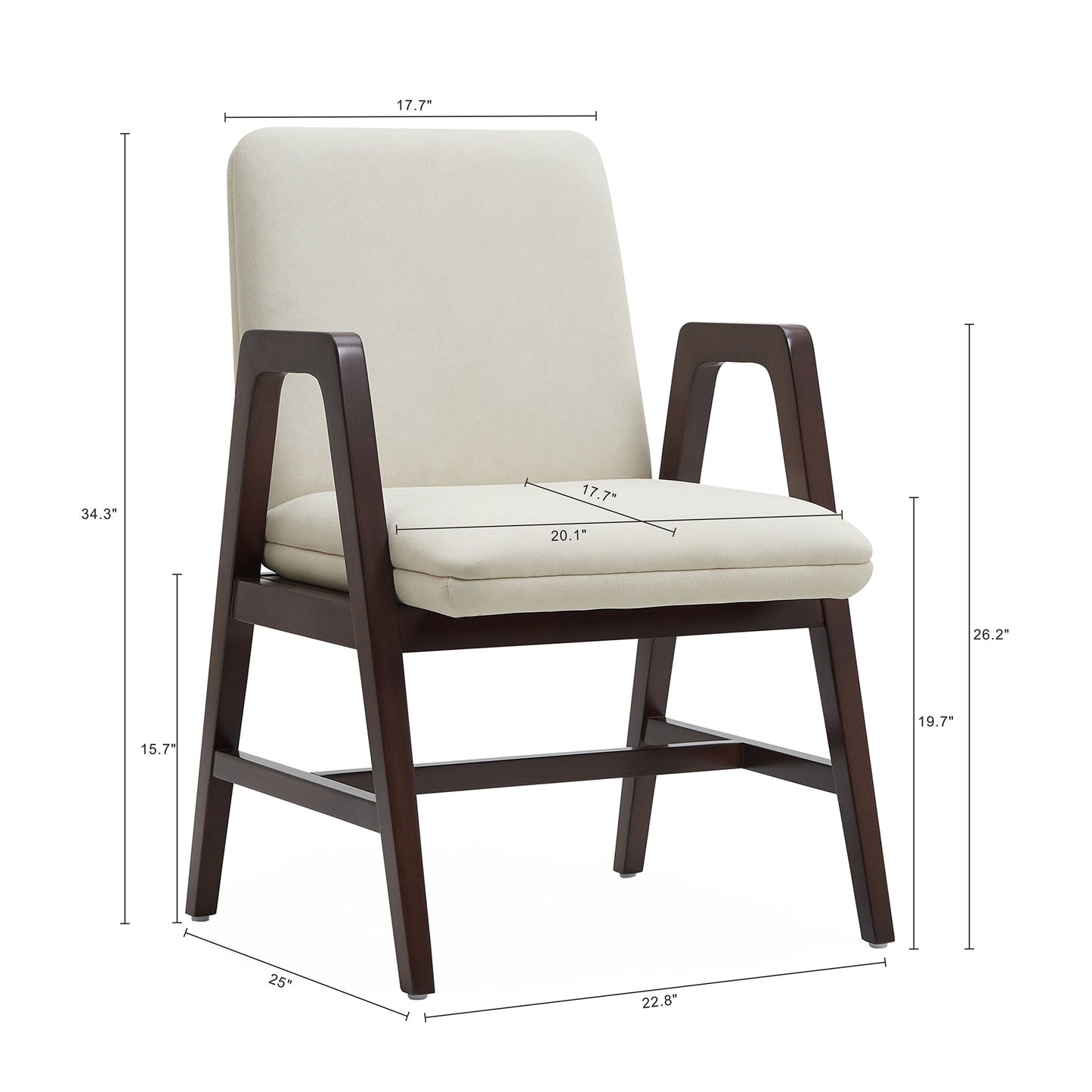 Manhattan Comfort Stella Dining Armchair