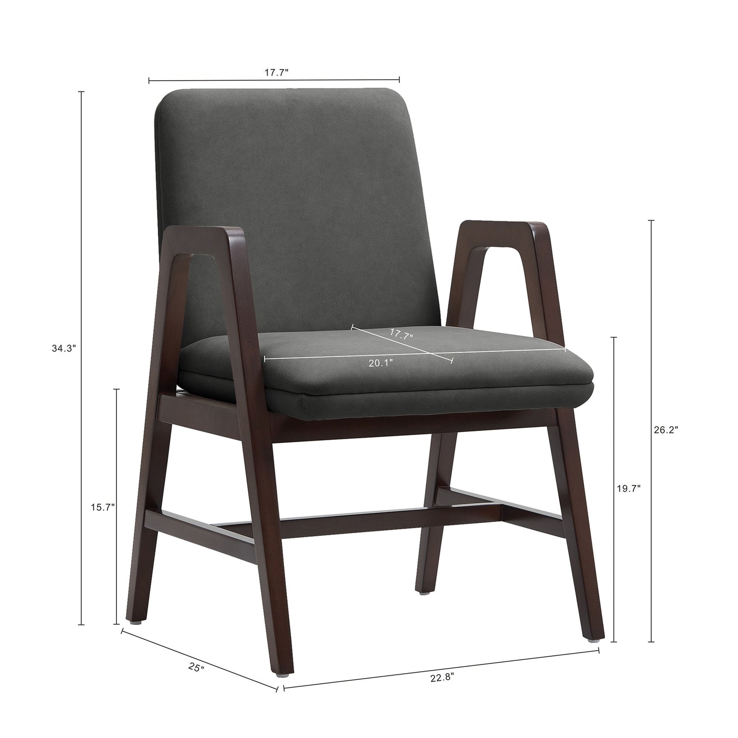 Manhattan Comfort Stella Dining Armchair