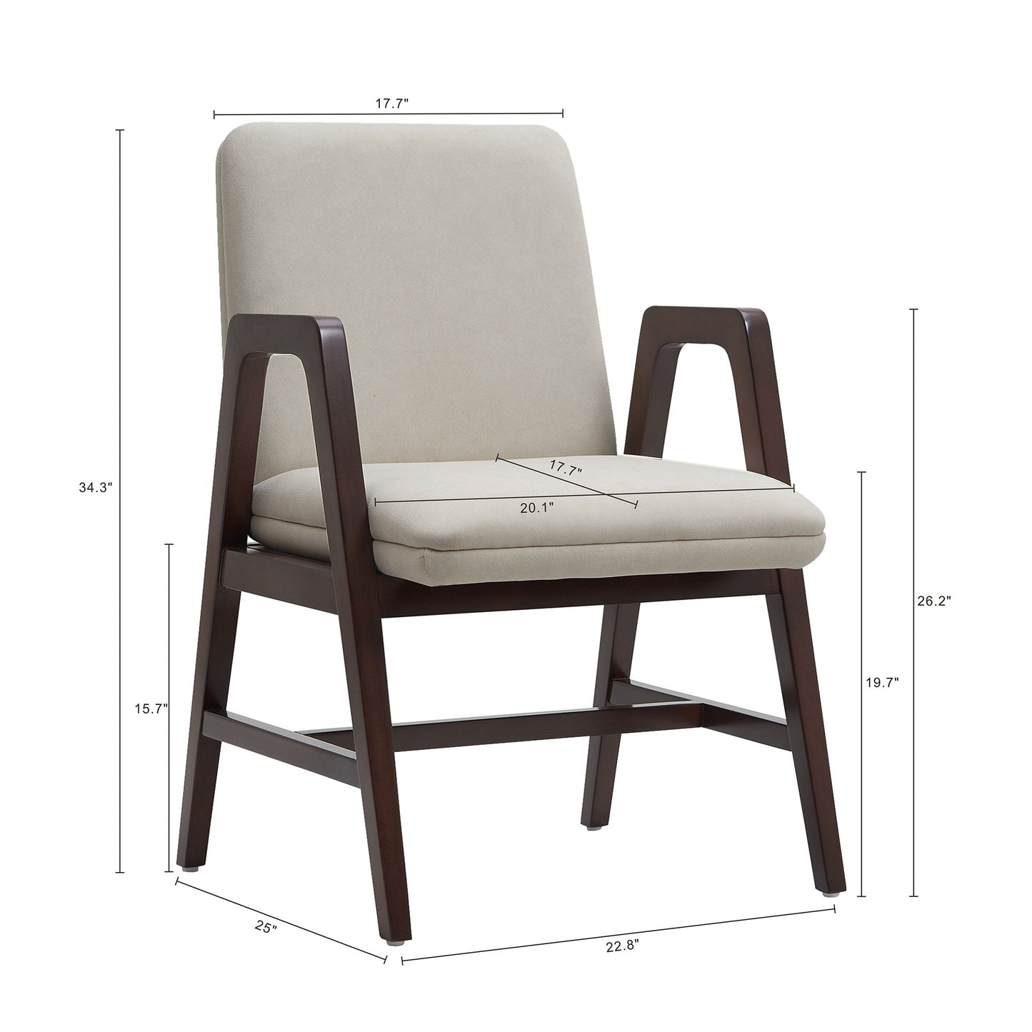 Manhattan Comfort Stella Dining Armchair