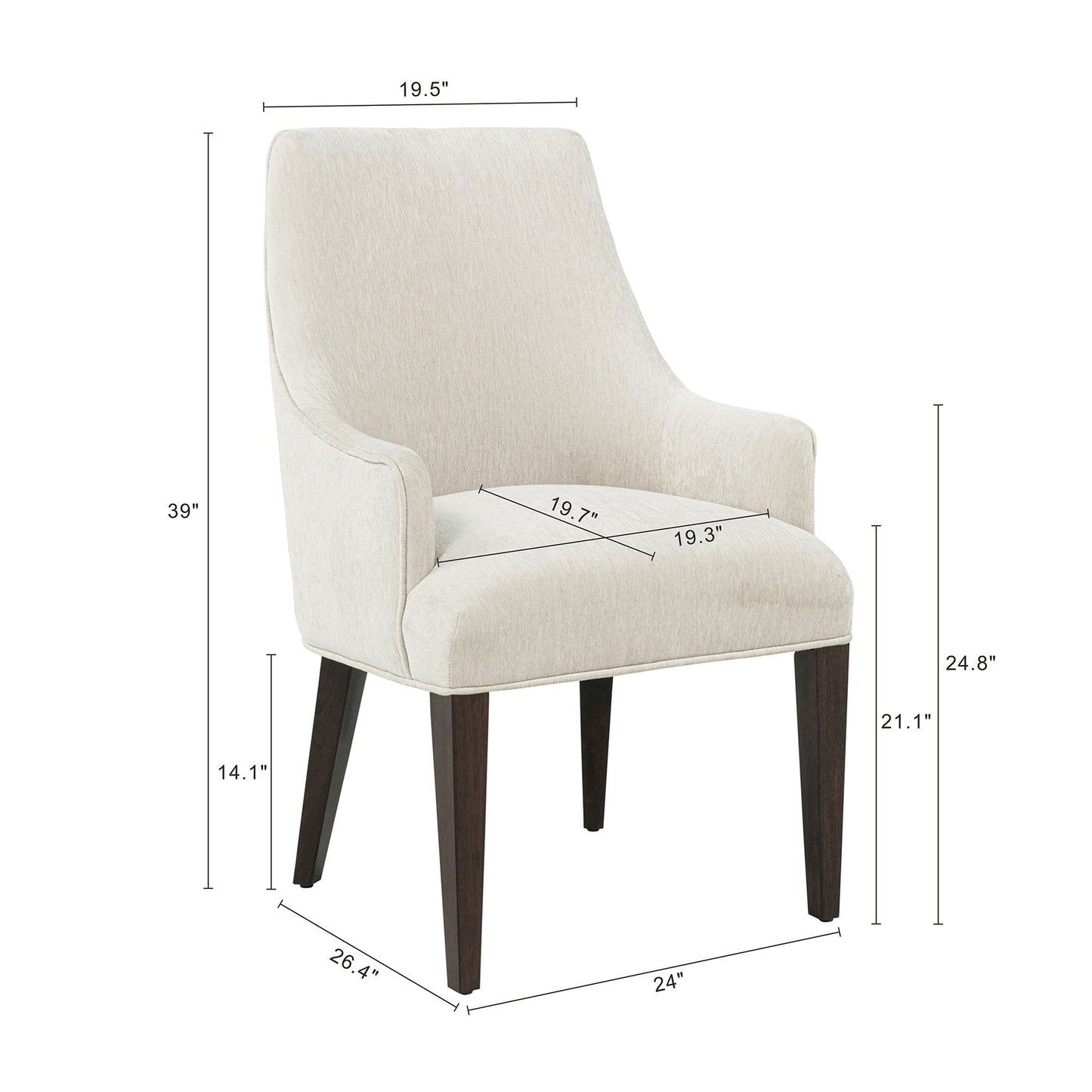 Manhattan Comfort Beever Dining Armchair