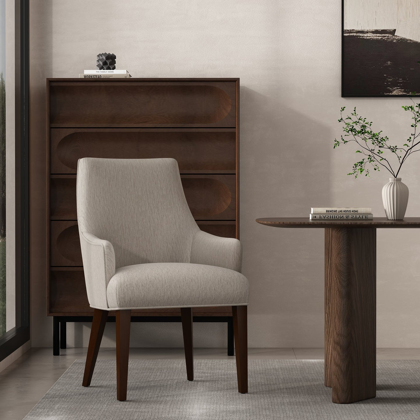 Manhattan Comfort Beever Dining Armchair