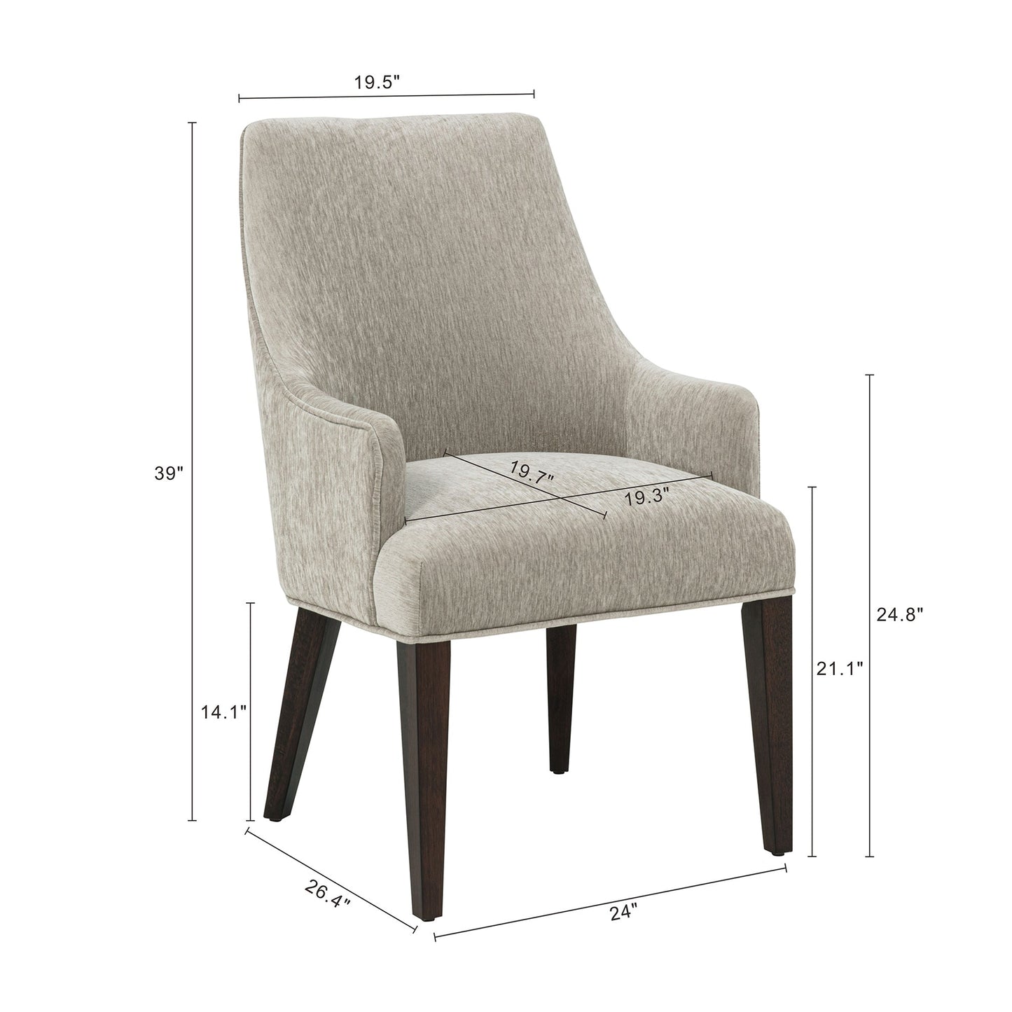 Manhattan Comfort Beever Dining Armchair