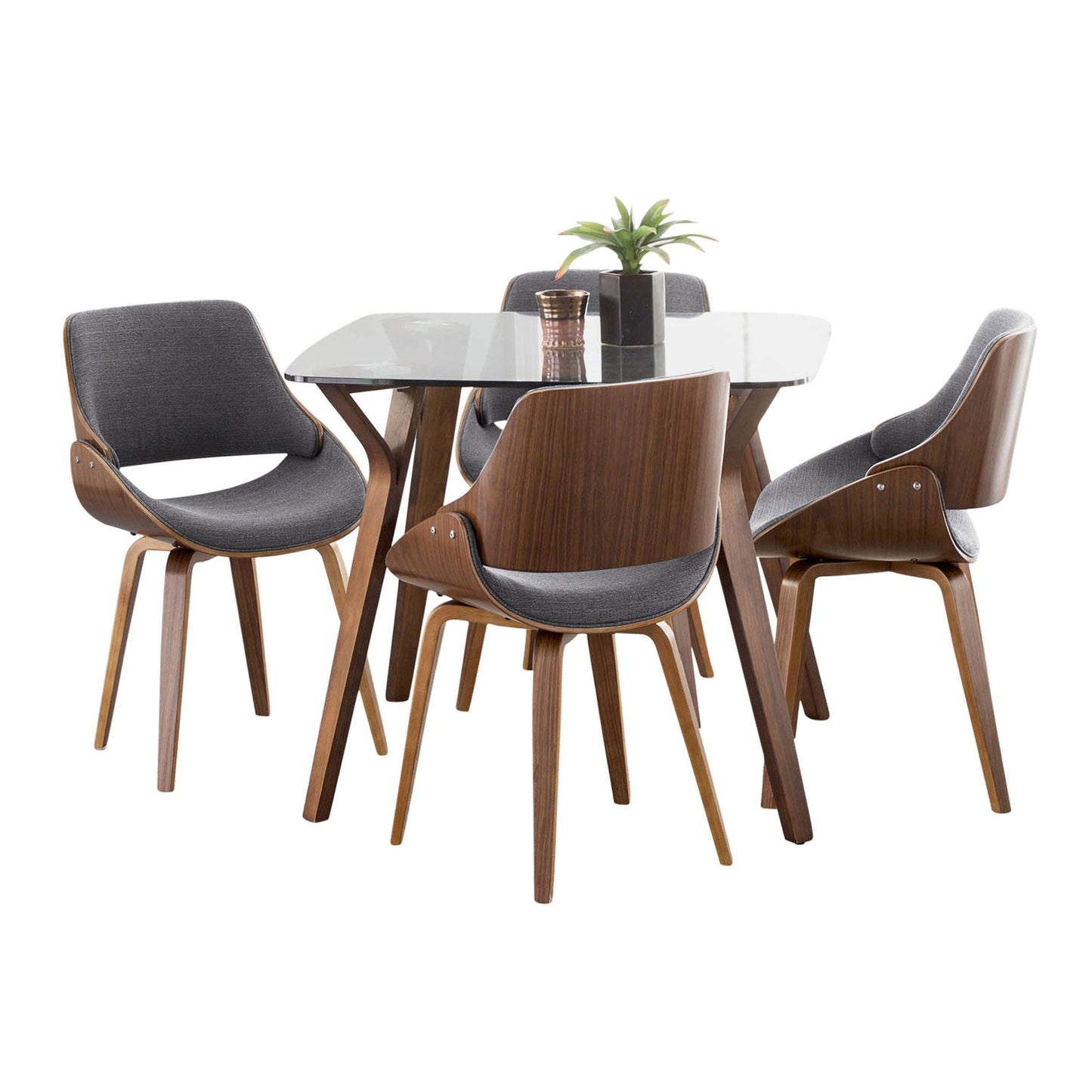 Majestic Office Furniture Square Fabrizzi Dining Set - 5 Piece