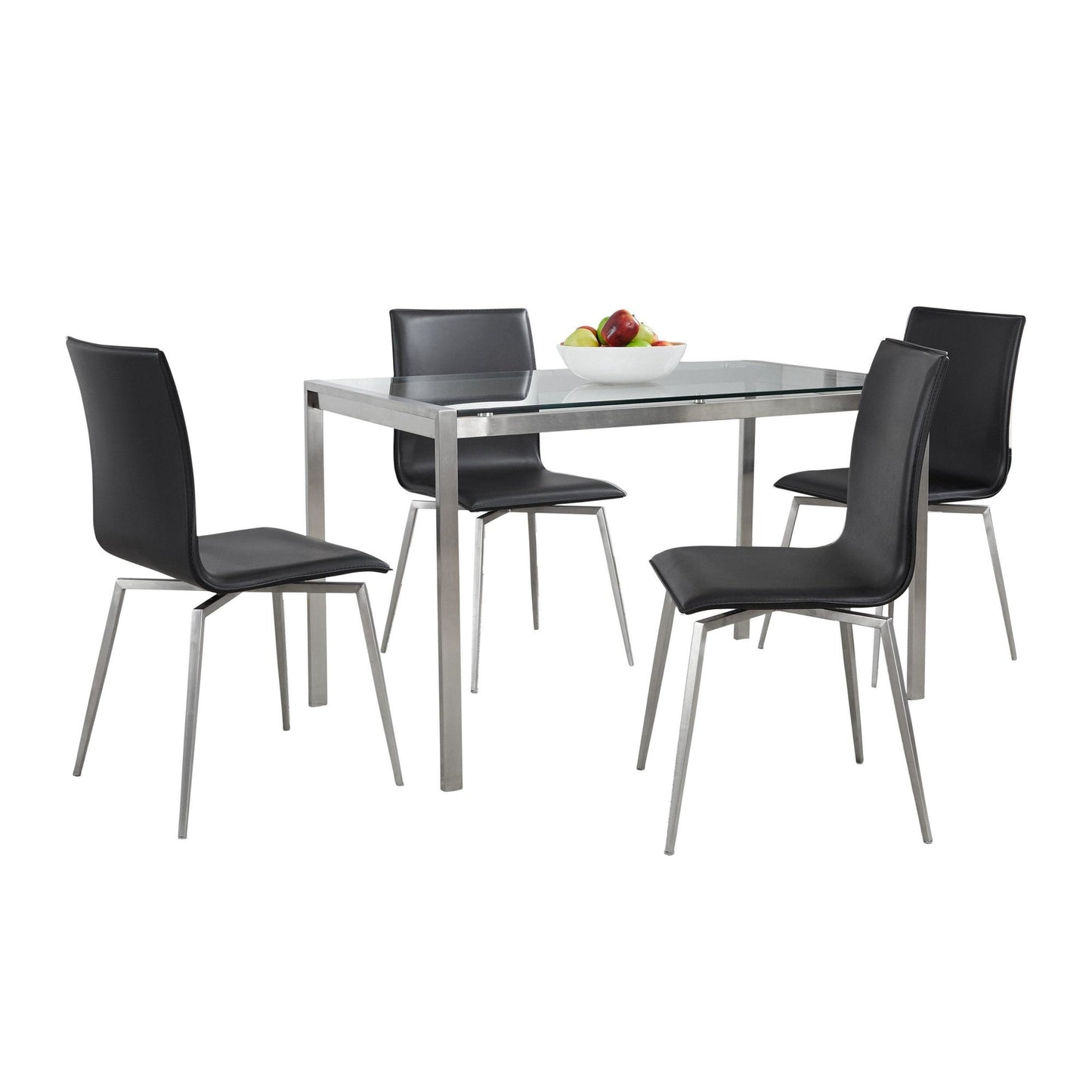 Majestic Office Furniture Upholstered Swivel Dining Set - 5 Piece