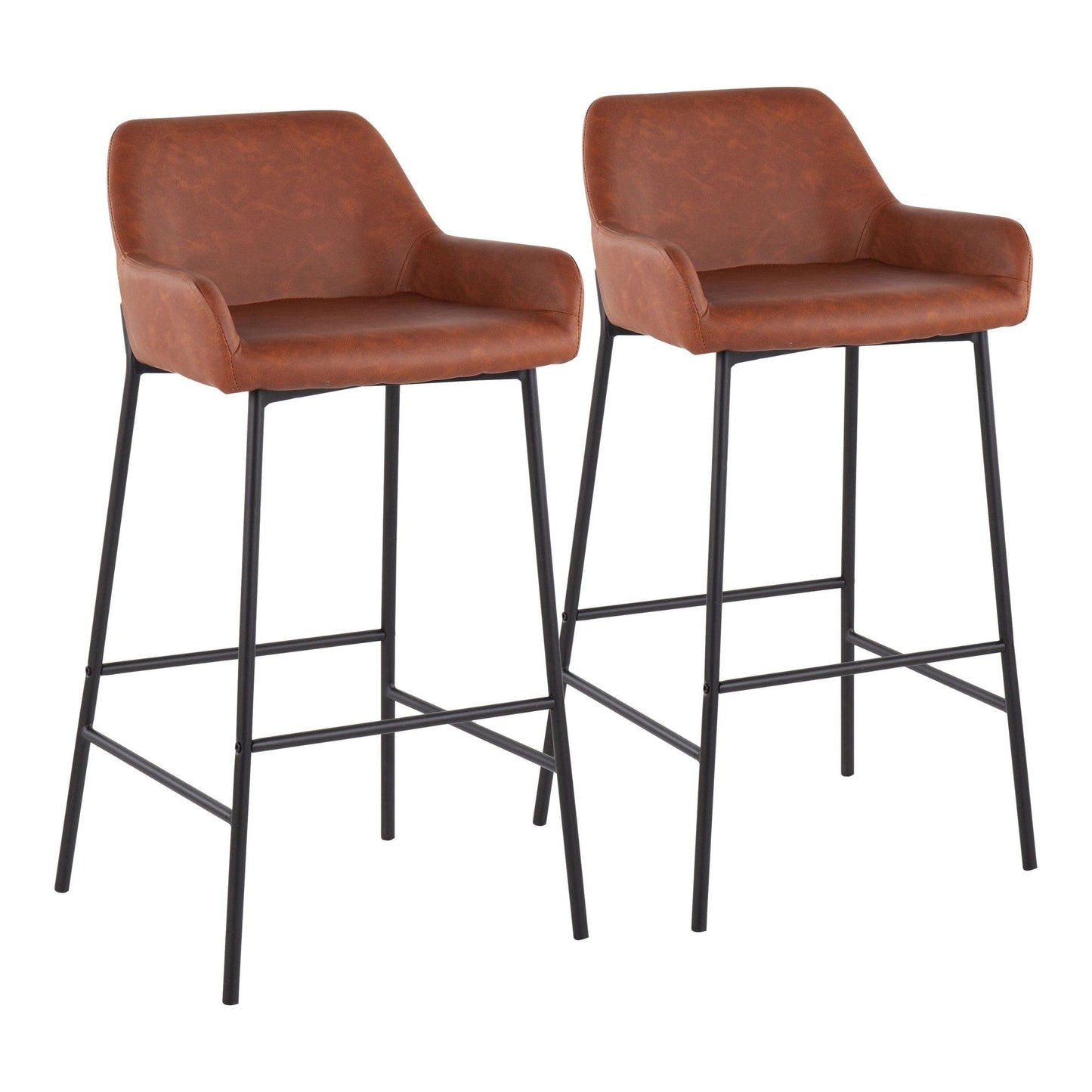 Majestic Office Furniture 30" Fixed-Height Barstool - Set of 2