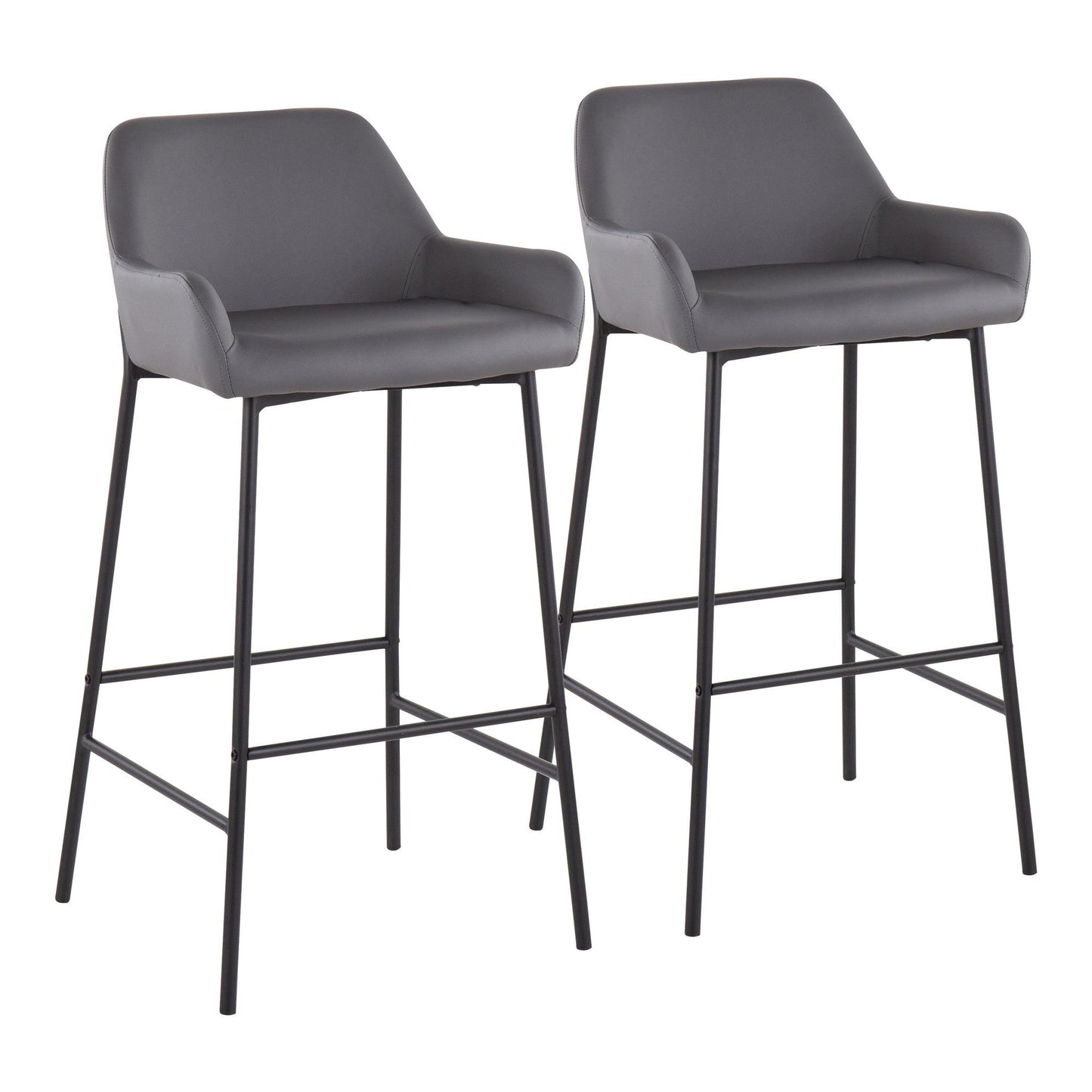 Majestic Office Furniture 30" Fixed-Height Barstool - Set of 2