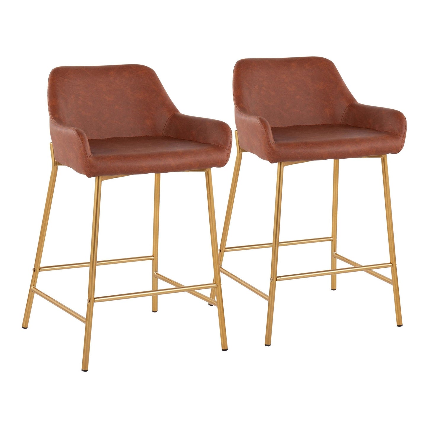 Majestic Office Furniture 24" Fixed-Height Counter Stool - Set of 2