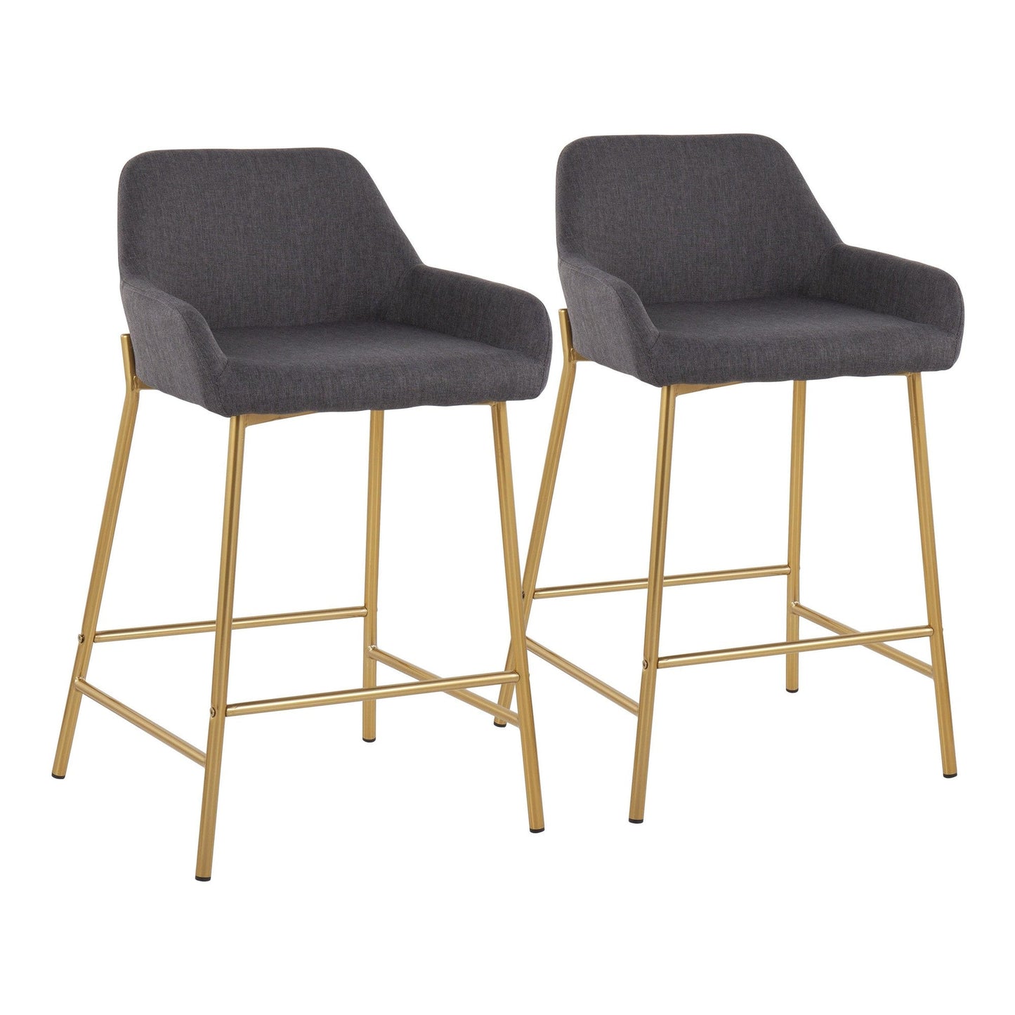 Majestic Office Furniture 24" Fixed-Height Counter Stool - Set of 2