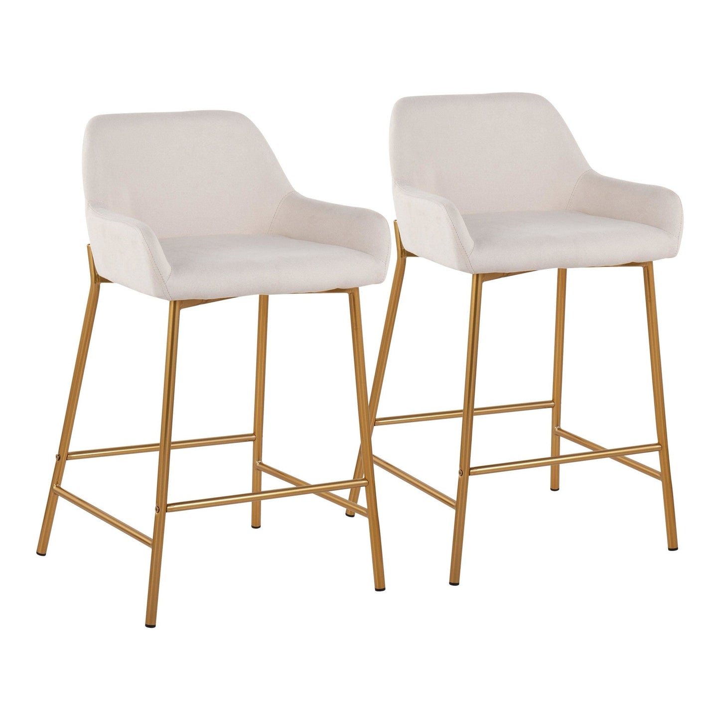 Majestic Office Furniture 24" Fixed-Height Counter Stool - Set of 2