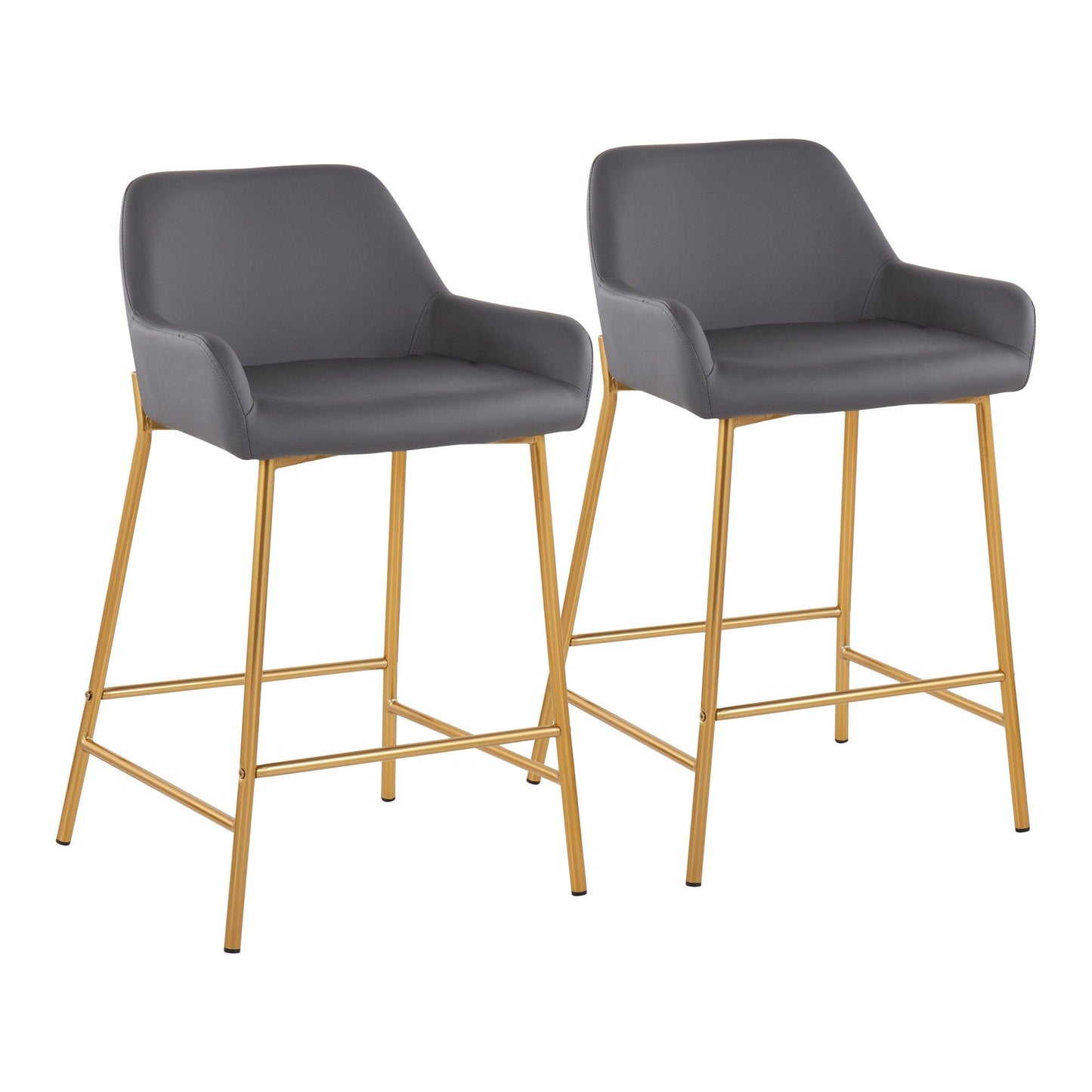 Majestic Office Furniture 24" Fixed-Height Counter Stool - Set of 2