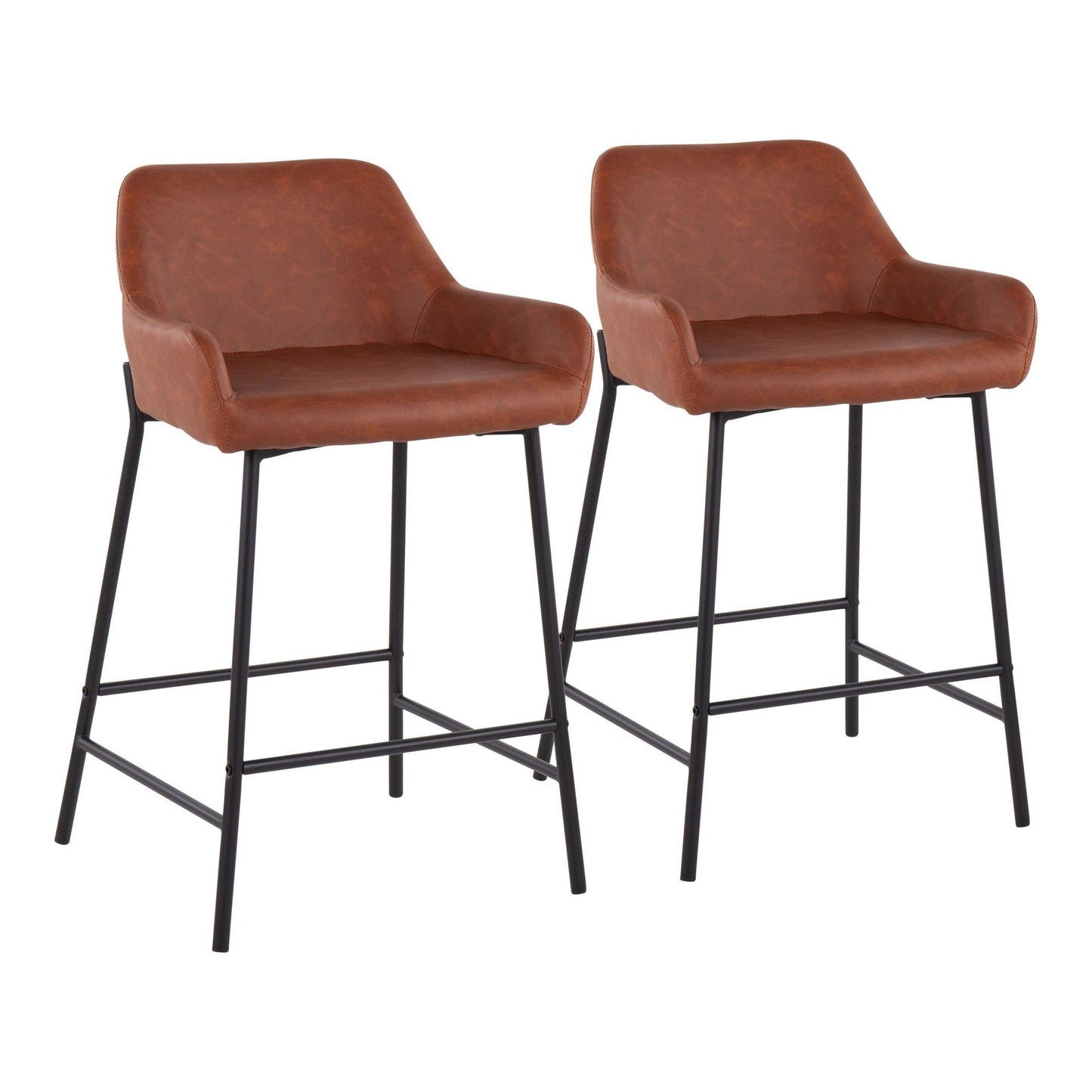 Majestic Office Furniture 24" Fixed-Height Counter Stool - Set of 2