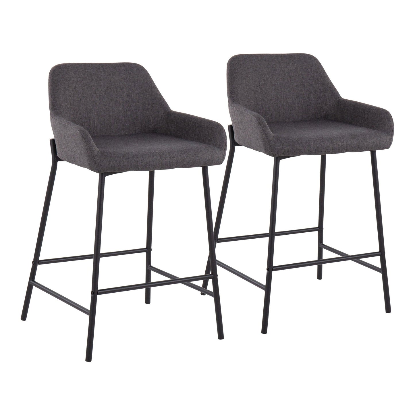 Majestic Office Furniture 24" Fixed-Height Counter Stool - Set of 2
