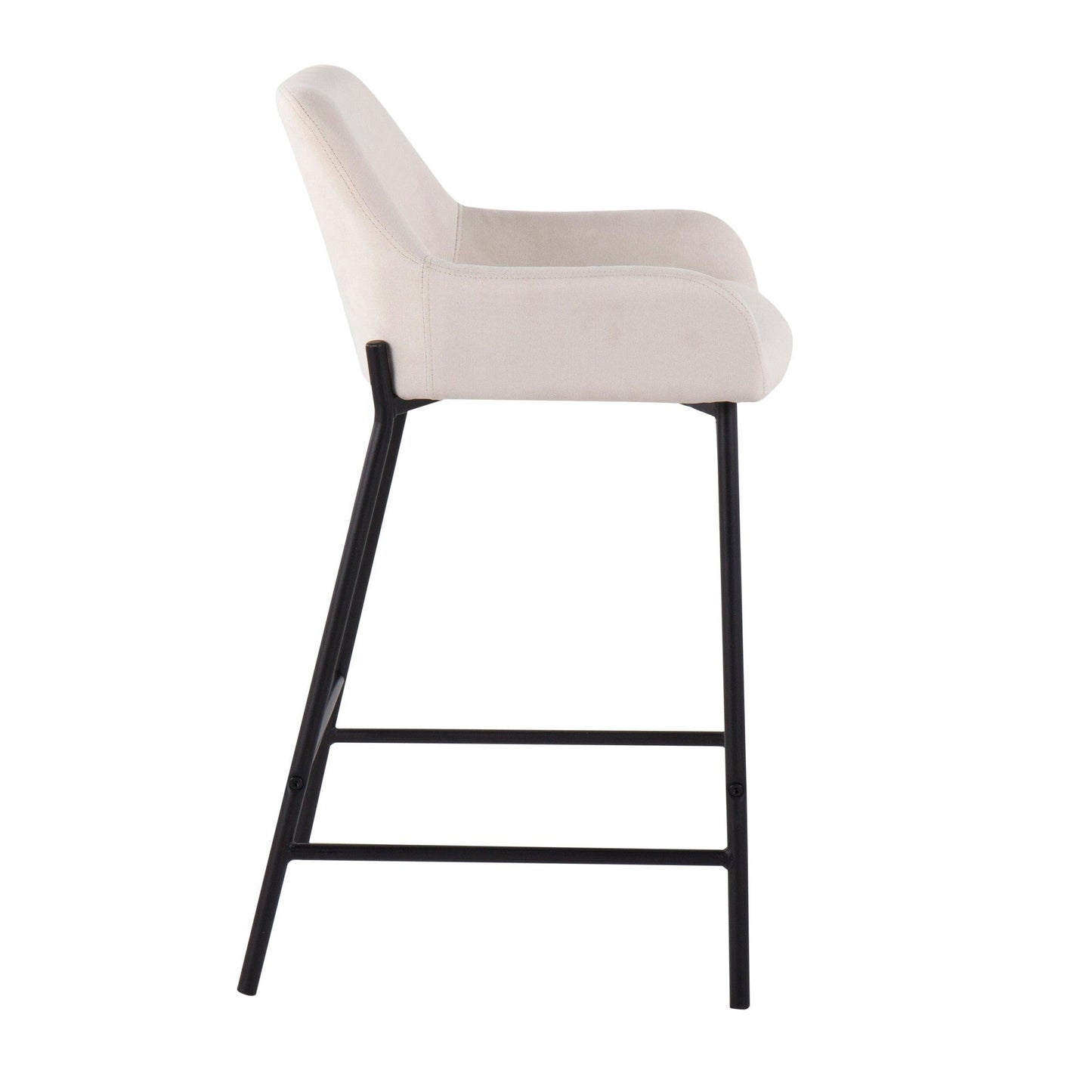 Majestic Office Furniture 24" Fixed-Height Counter Stool - Set of 2
