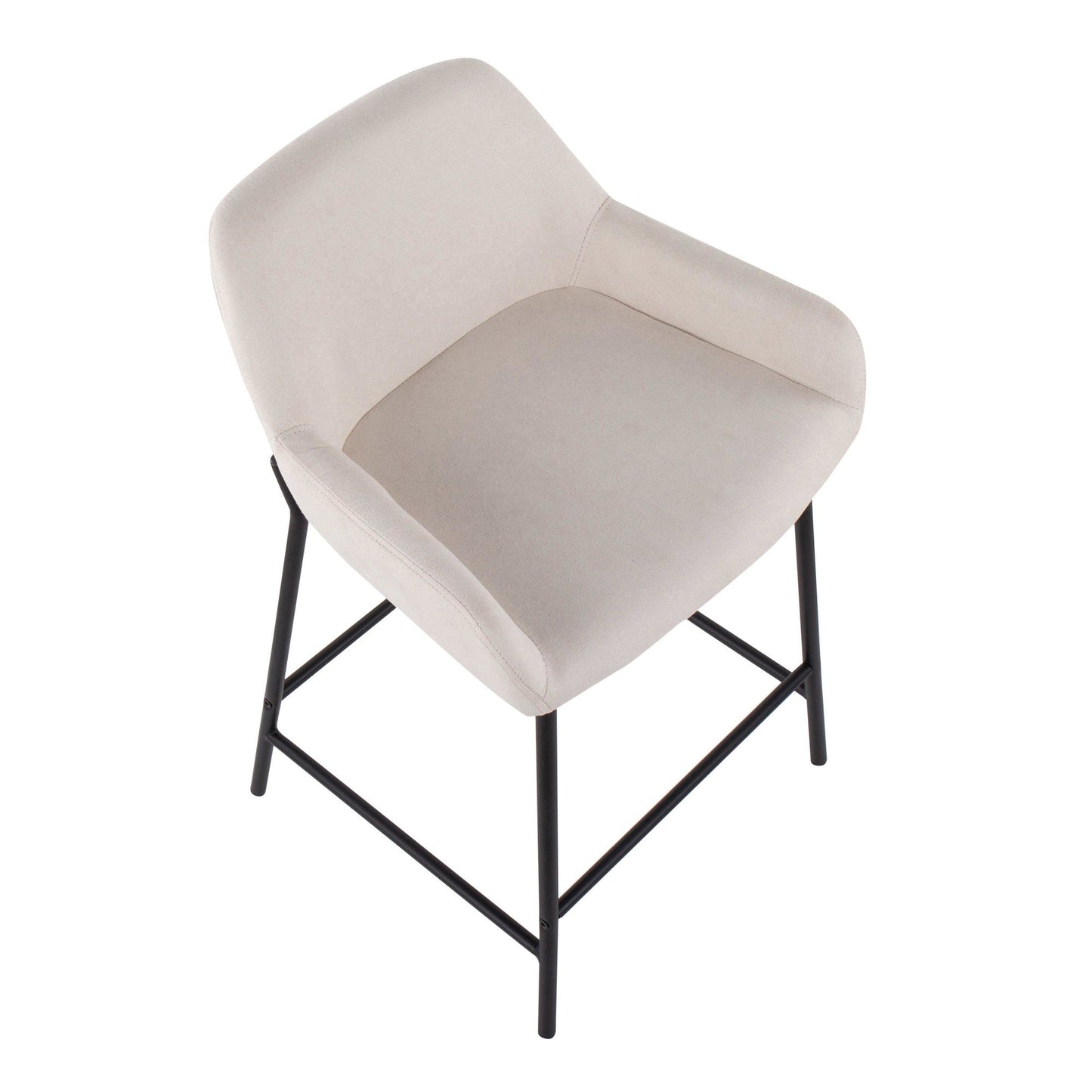 Majestic Office Furniture 24" Fixed-Height Counter Stool - Set of 2