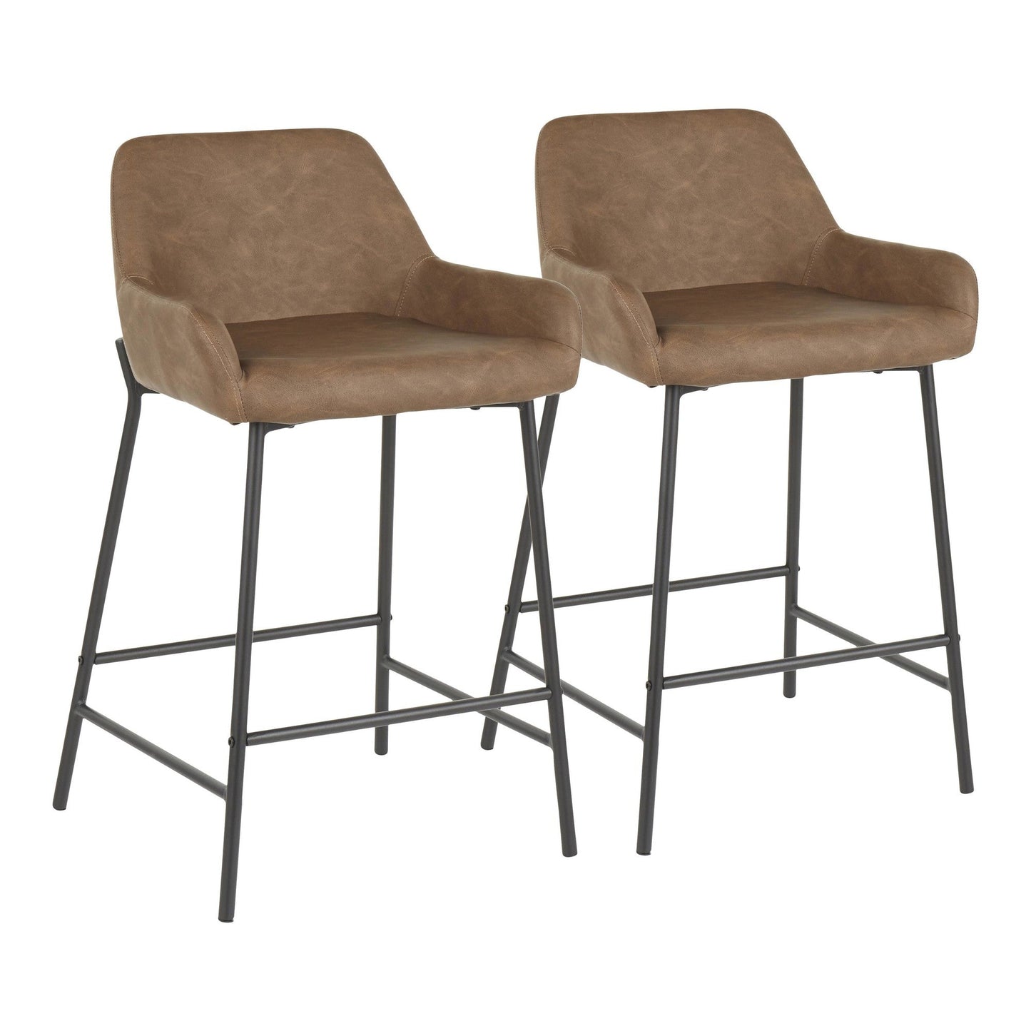 Majestic Office Furniture 24" Fixed-Height Counter Stool - Set of 2