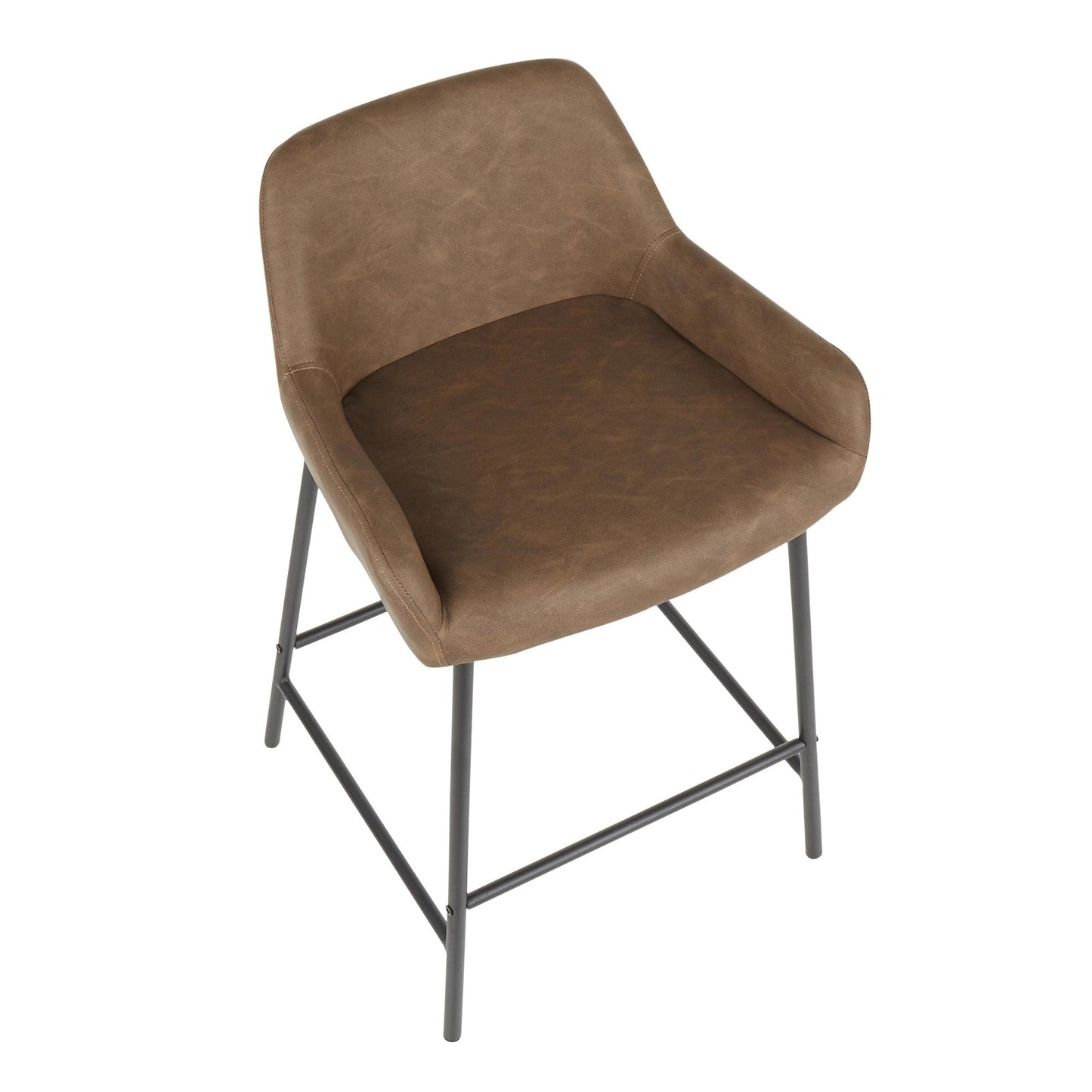 Majestic Office Furniture 24" Fixed-Height Counter Stool - Set of 2
