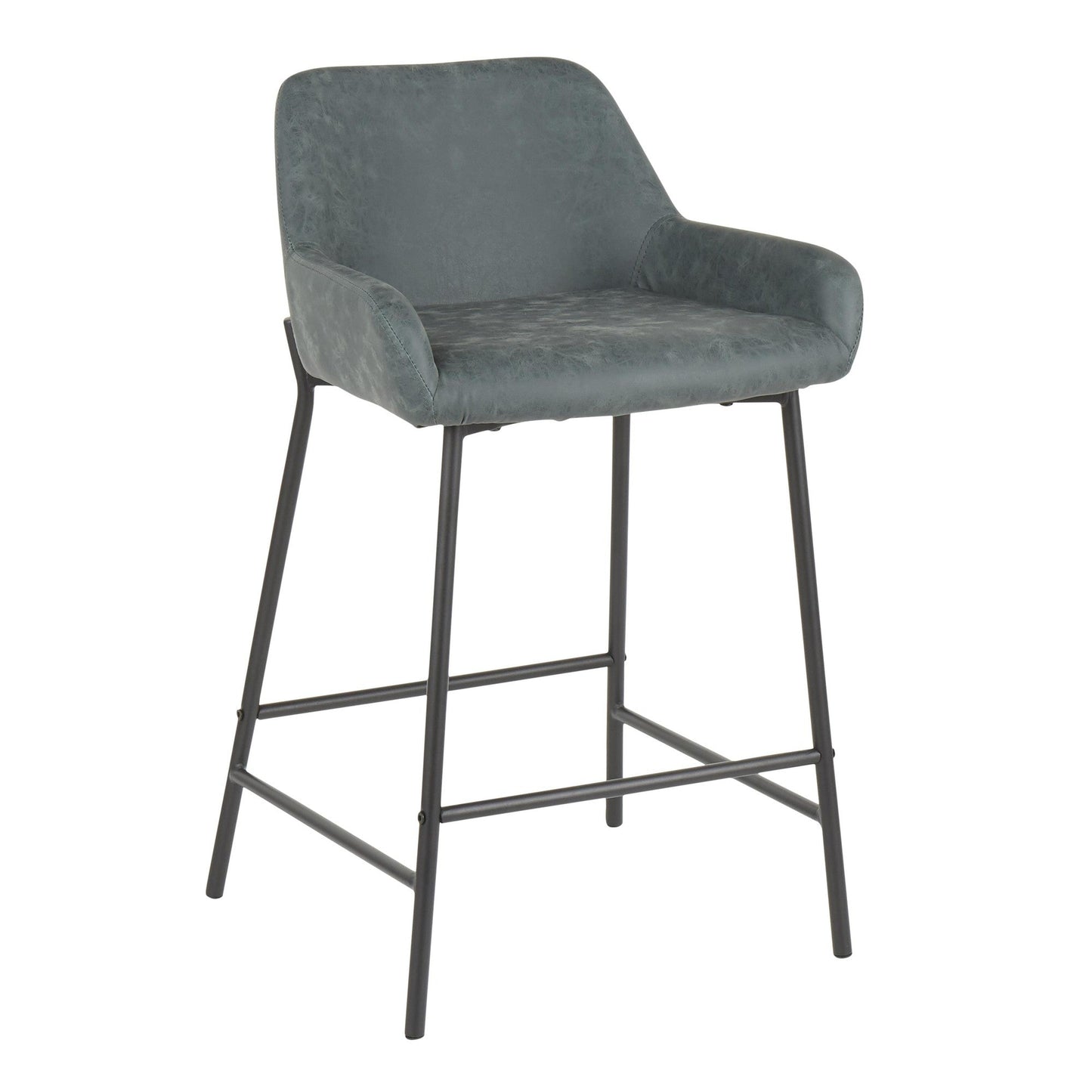 Majestic Office Furniture 24" Fixed-Height Counter Stool - Set of 2