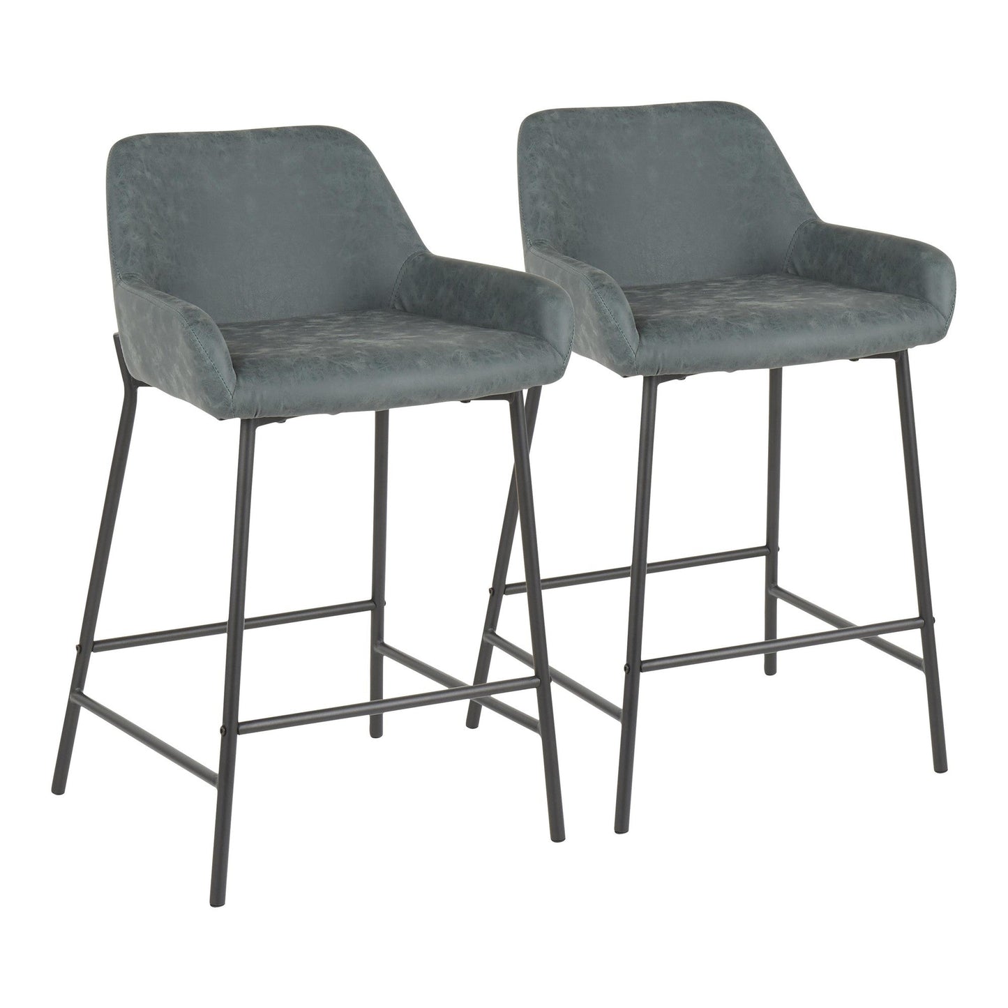 Majestic Office Furniture 24" Fixed-Height Counter Stool - Set of 2