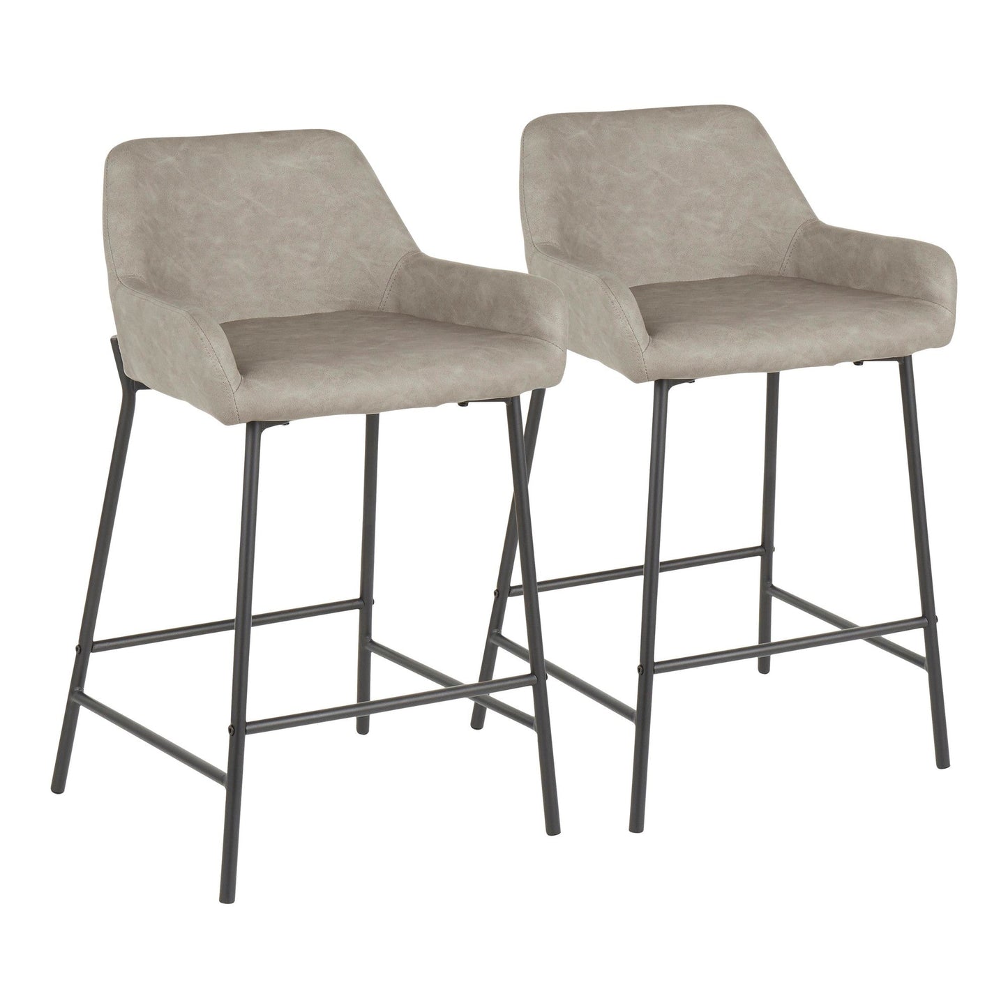 Majestic Office Furniture 24" Fixed-Height Counter Stool - Set of 2