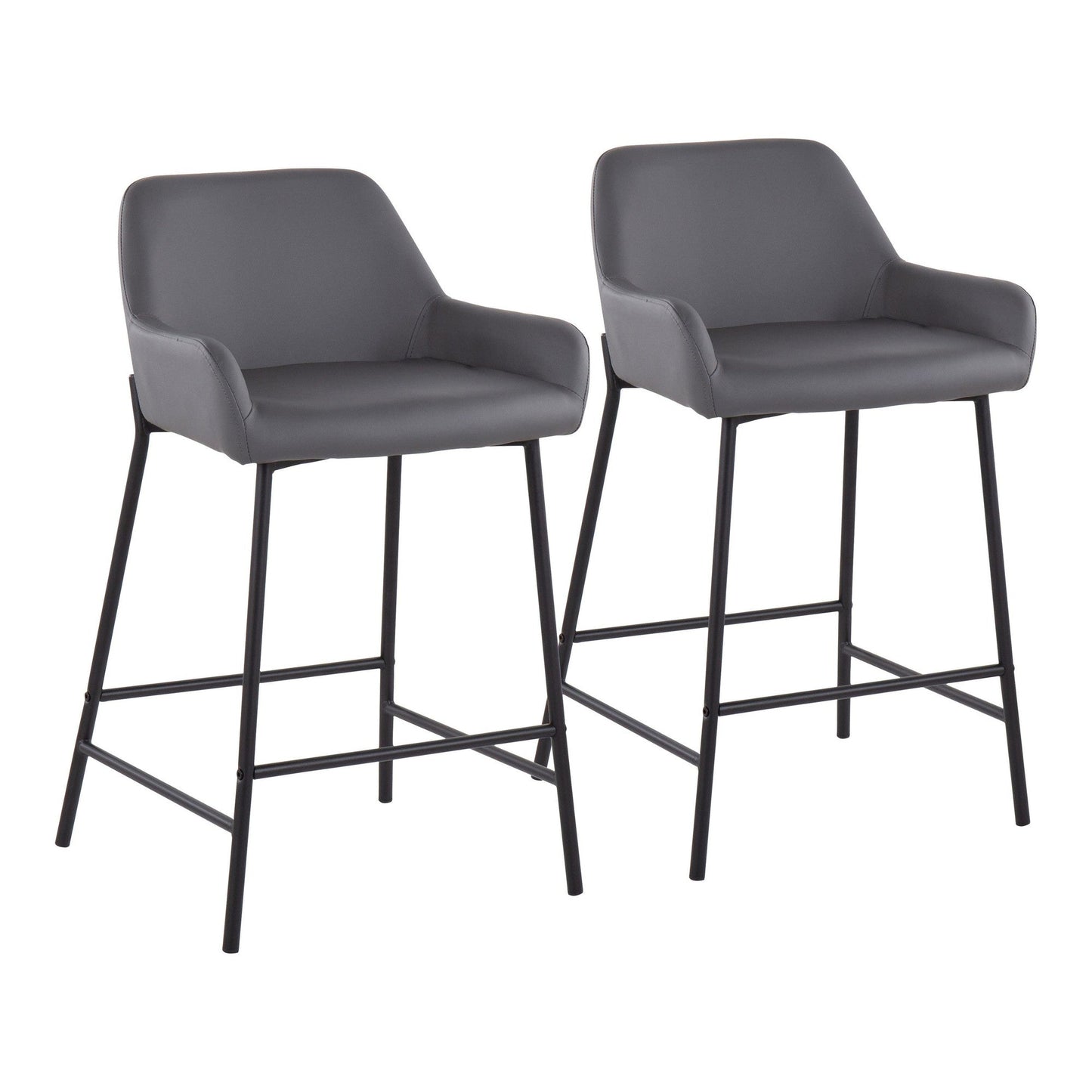 Majestic Office Furniture 24" Fixed-Height Counter Stool - Set of 2