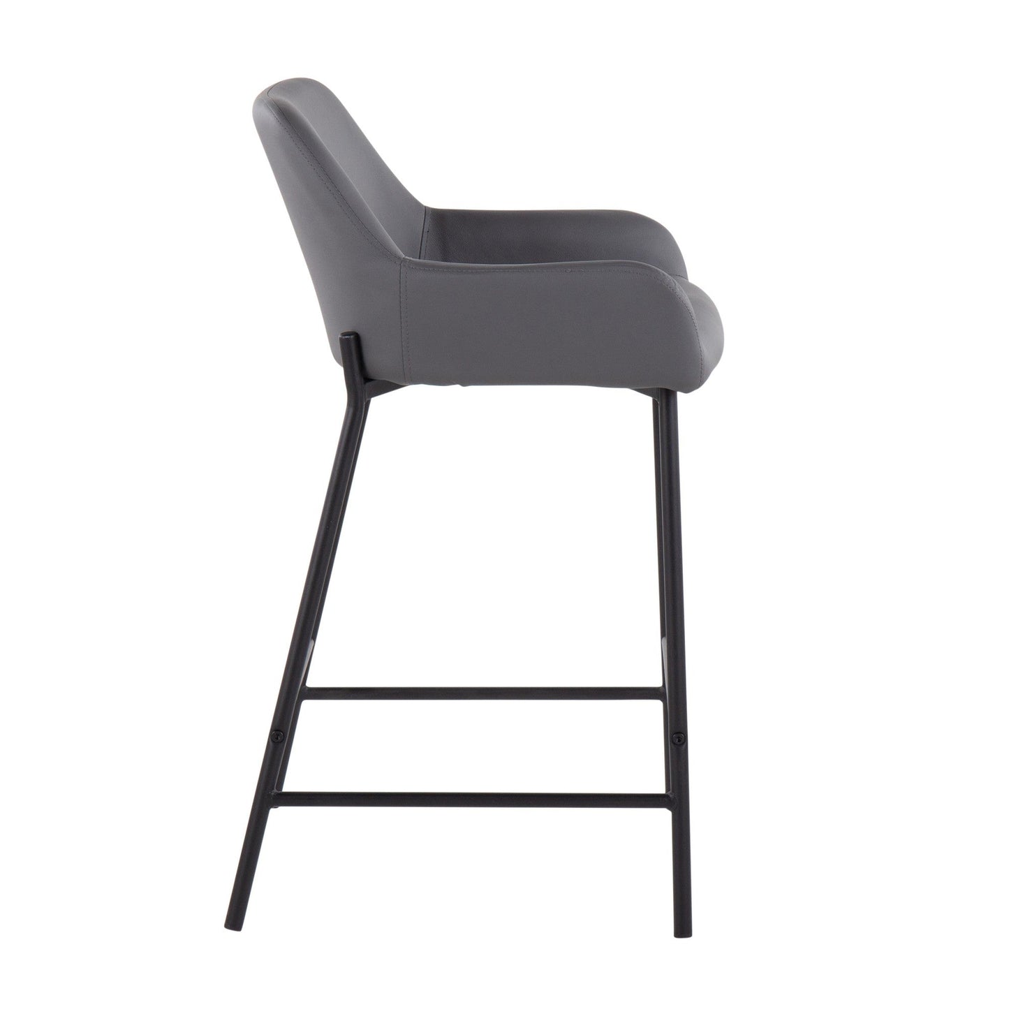 Majestic Office Furniture 24" Fixed-Height Counter Stool - Set of 2
