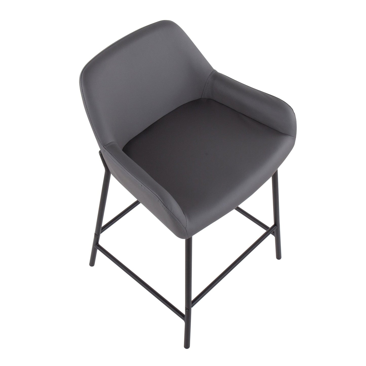 Majestic Office Furniture 24" Fixed-Height Counter Stool - Set of 2