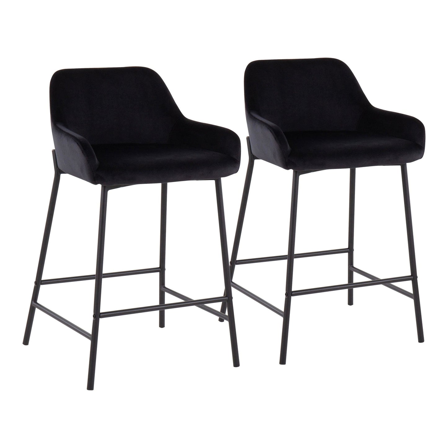 Majestic Office Furniture 24" Fixed-Height Counter Stool - Set of 2