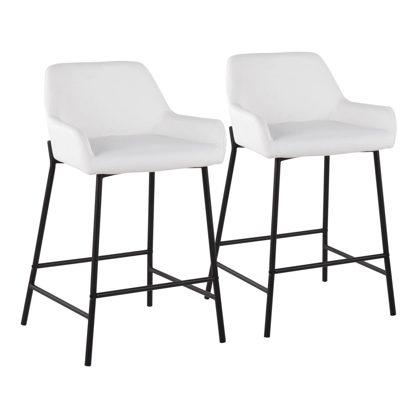 Majestic Office Furniture 24" Fixed-Height Counter Stool - Set of 2