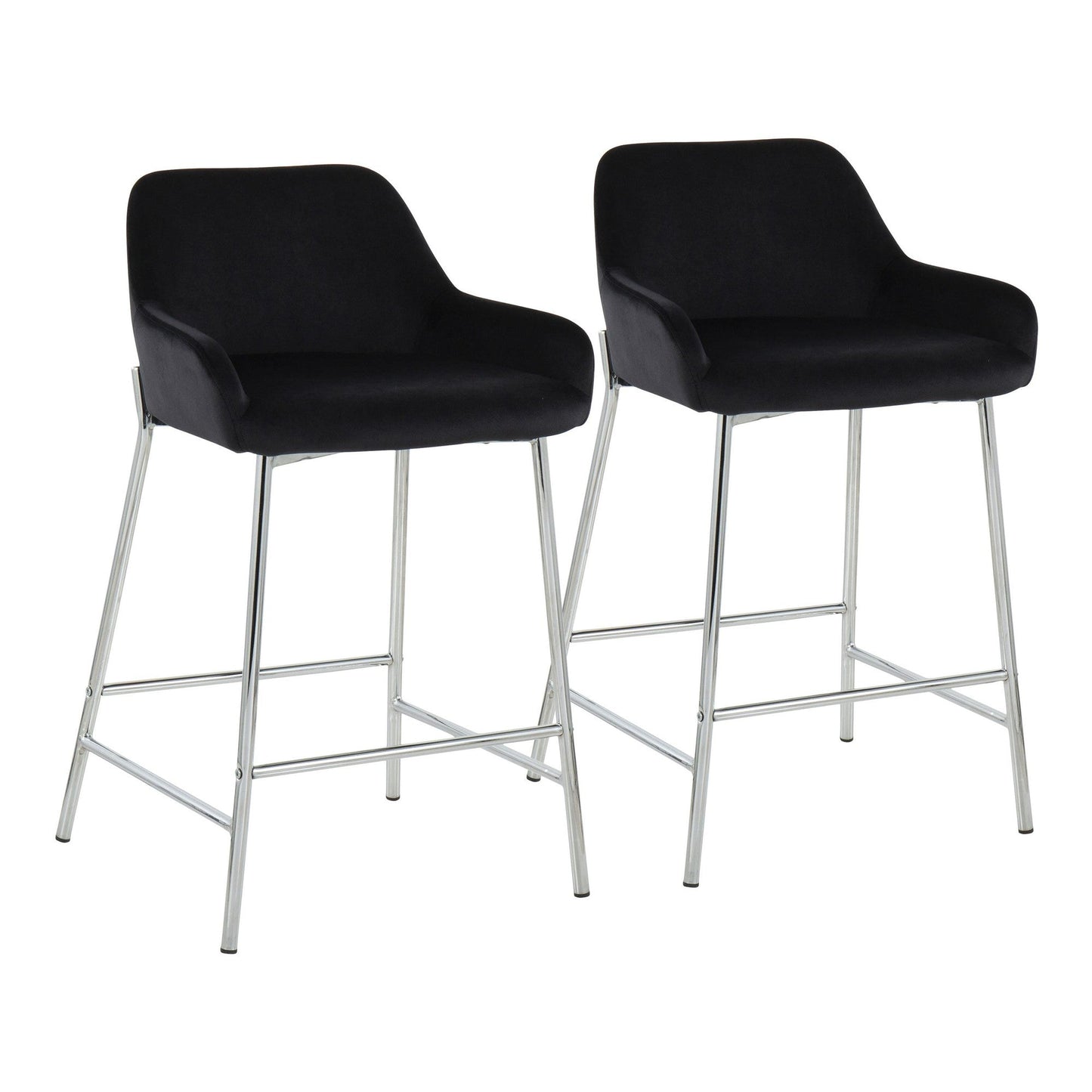 Majestic Office Furniture 24" Fixed-Height Counter Stool - Set of 2