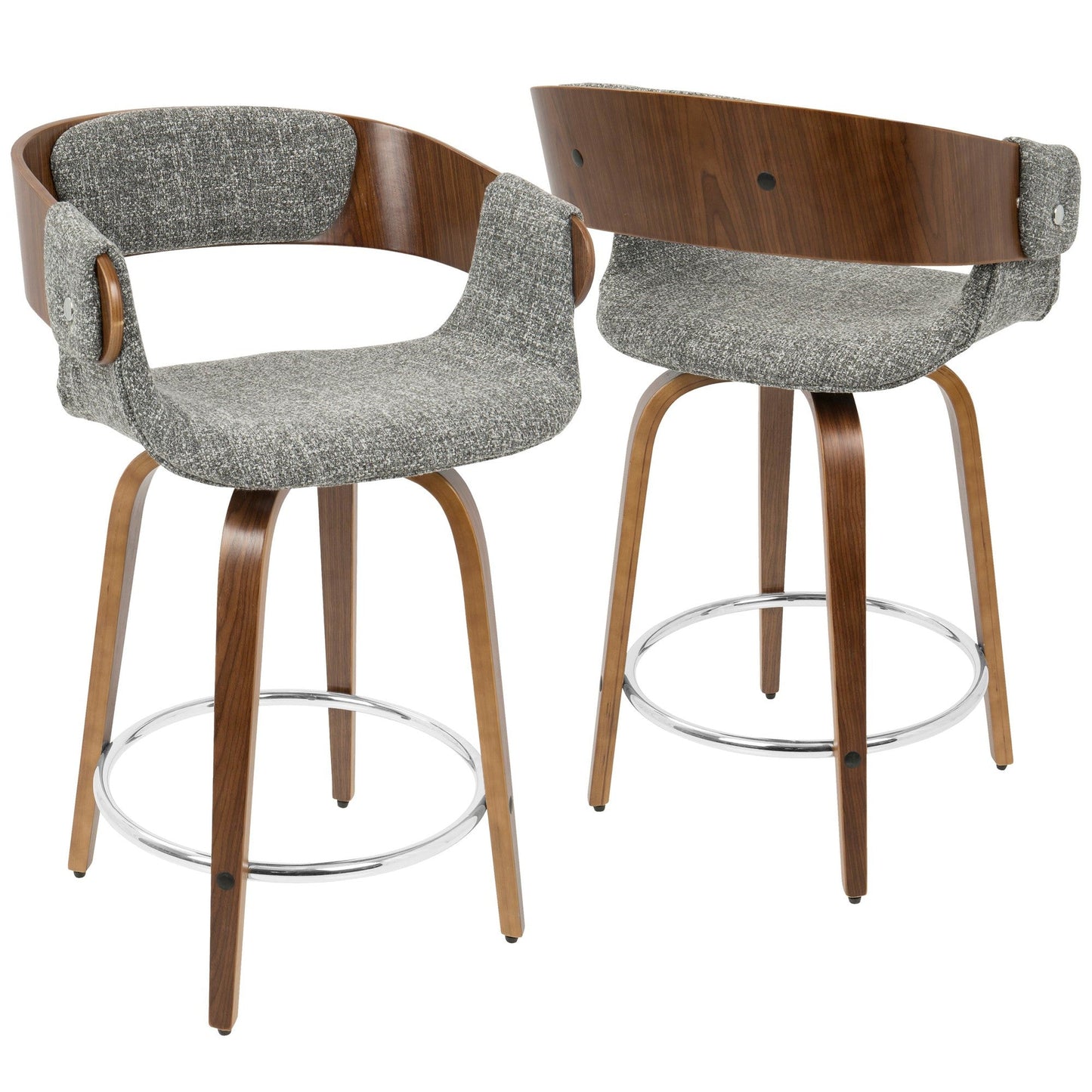 Majestic Office Furniture 24" Fixed-Height Counter Stool - Set of 2