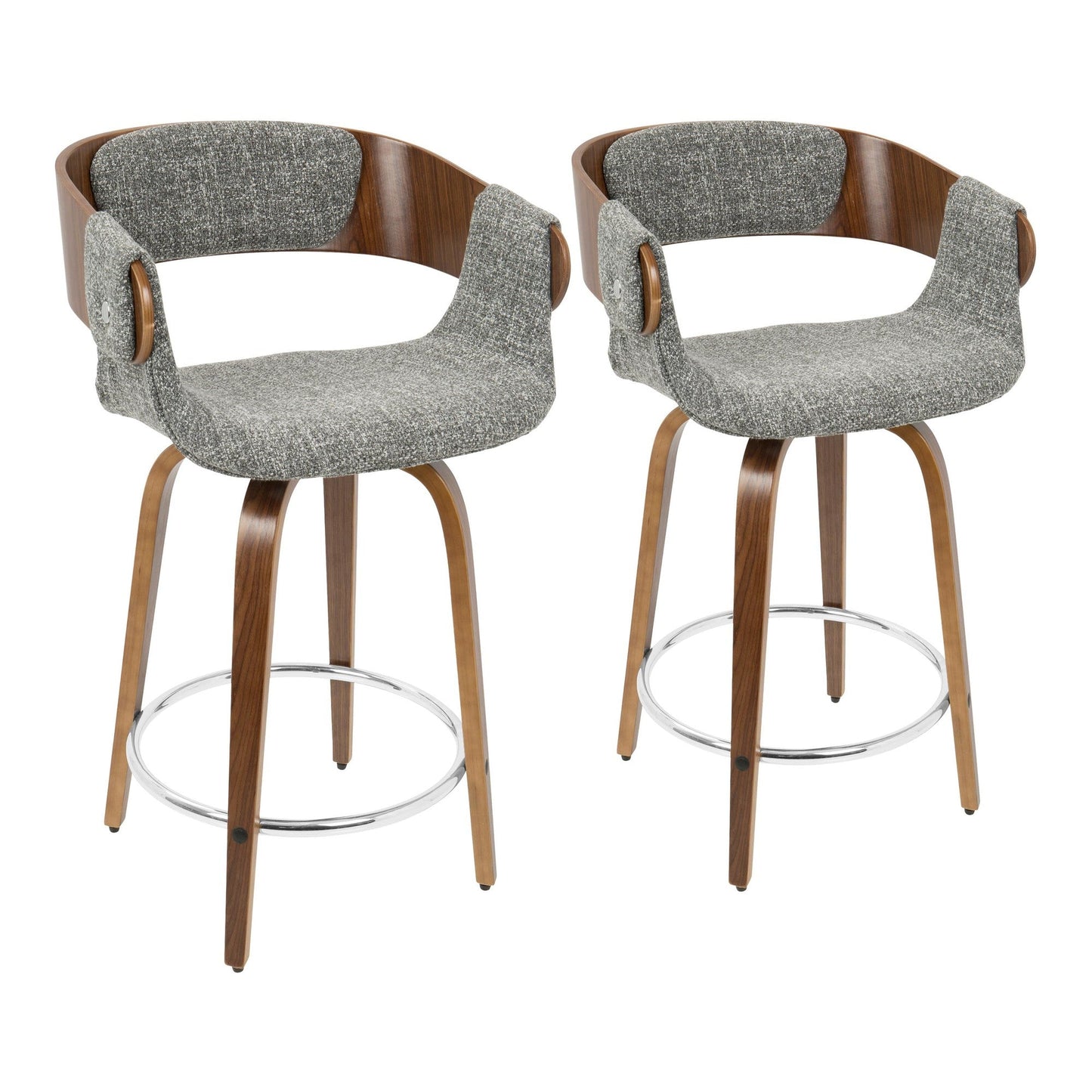 Majestic Office Furniture 24" Fixed-Height Counter Stool - Set of 2