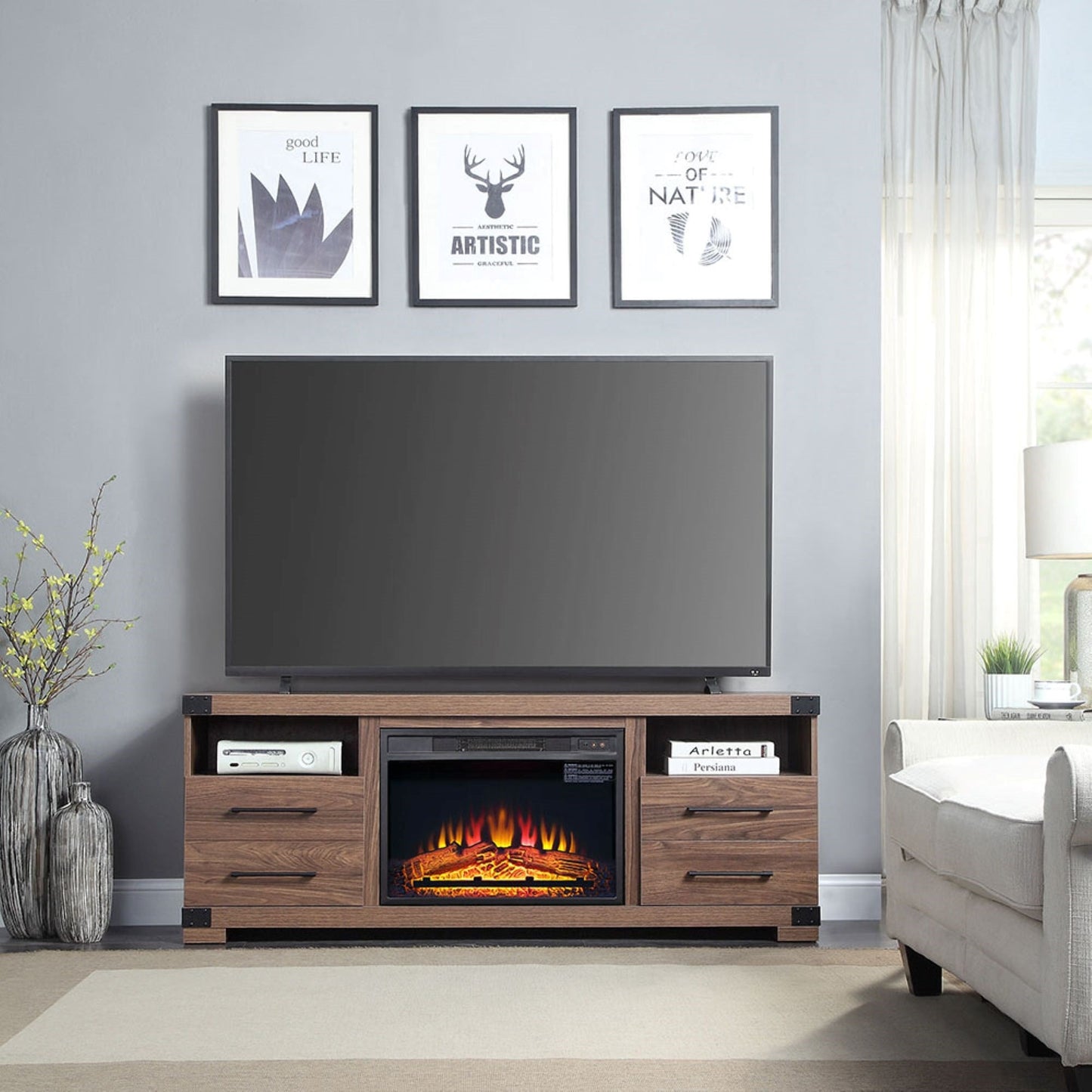 Manhattan Comfort Fireplace Electric Fireplace