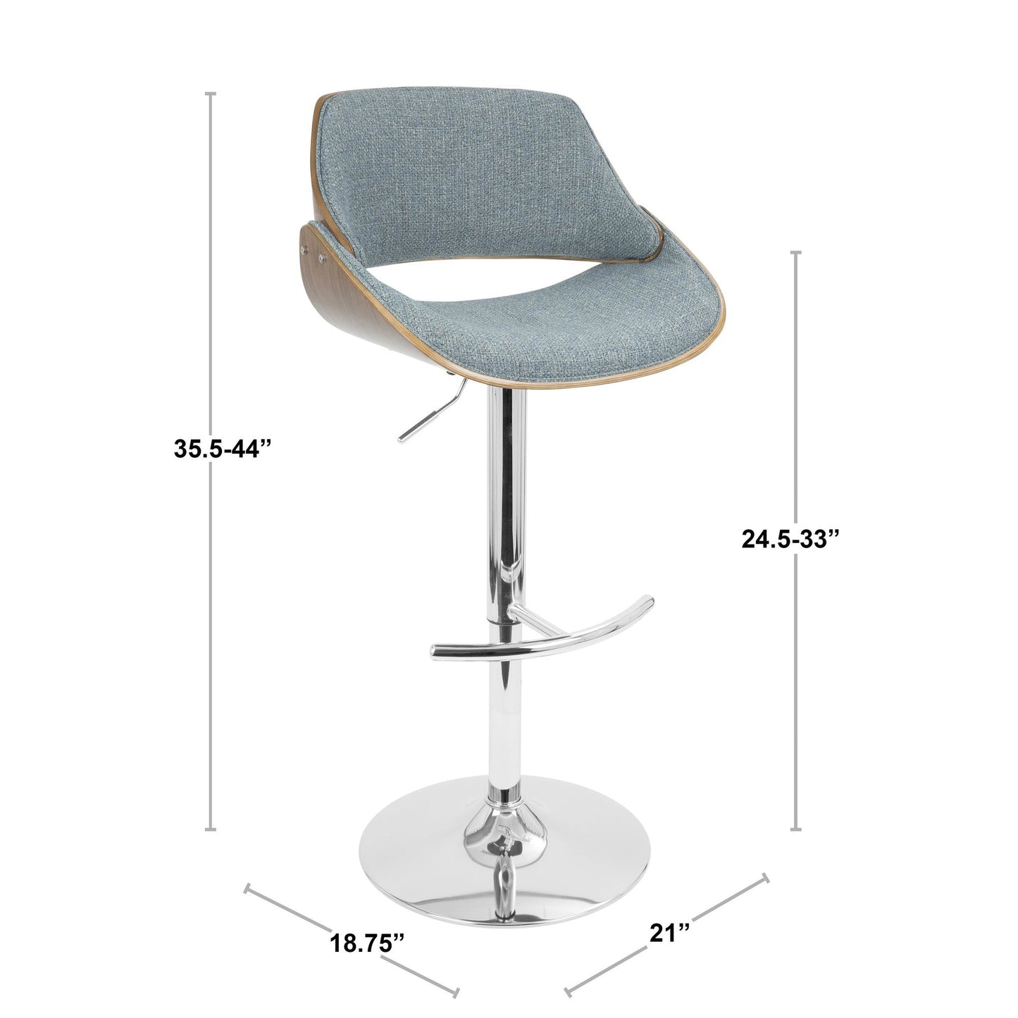 Majestic Office Furniture Adjustable Barstool