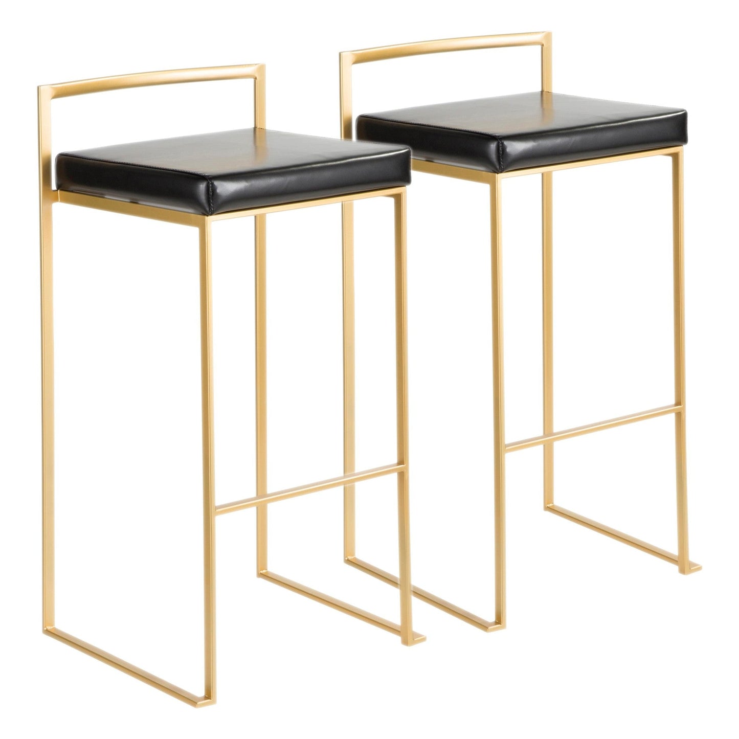 Majestic Office Furniture Stacker 30" Fixed-Height Barstool - Set of 2