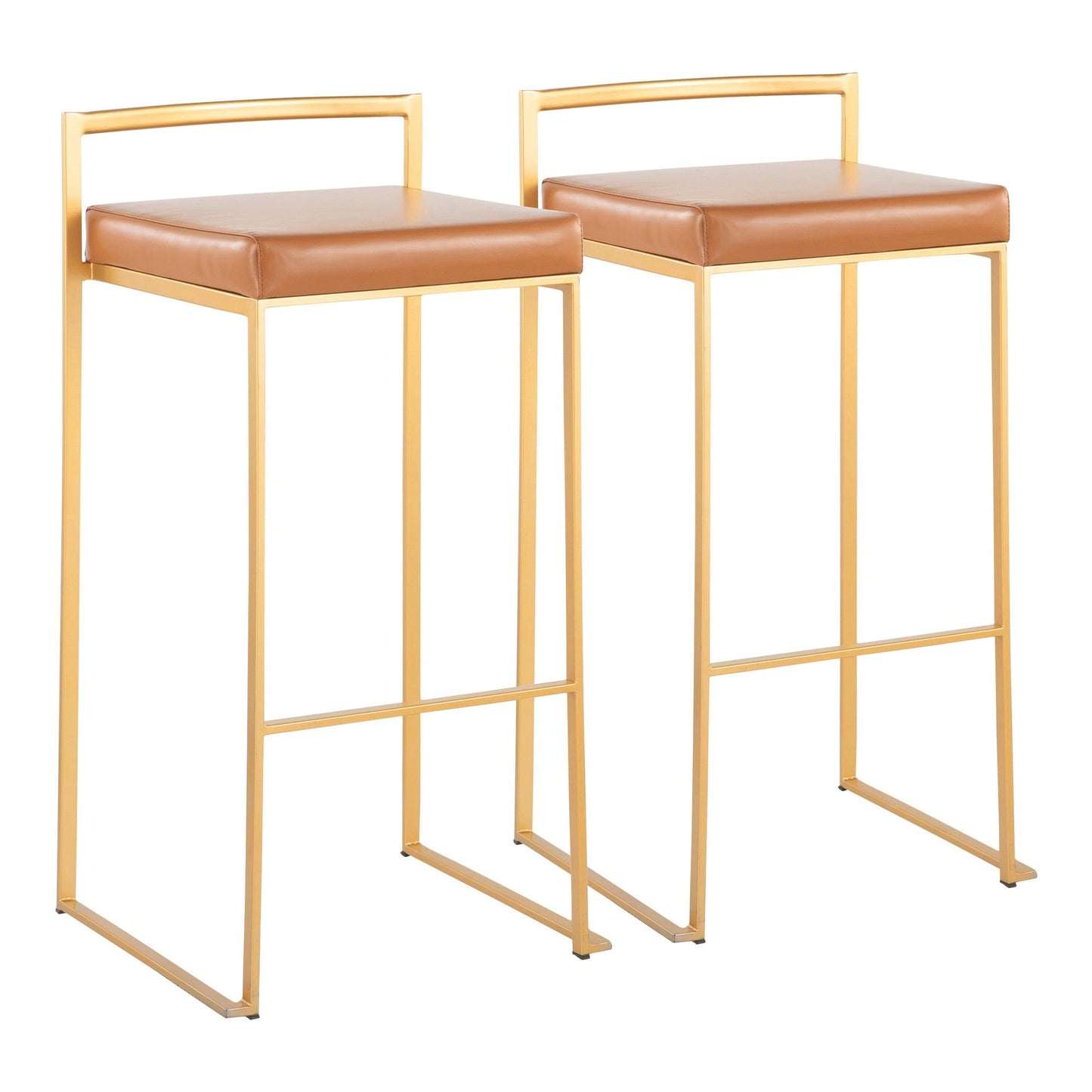 Majestic Office Furniture Stacker 30" Fixed-Height Barstool - Set of 2