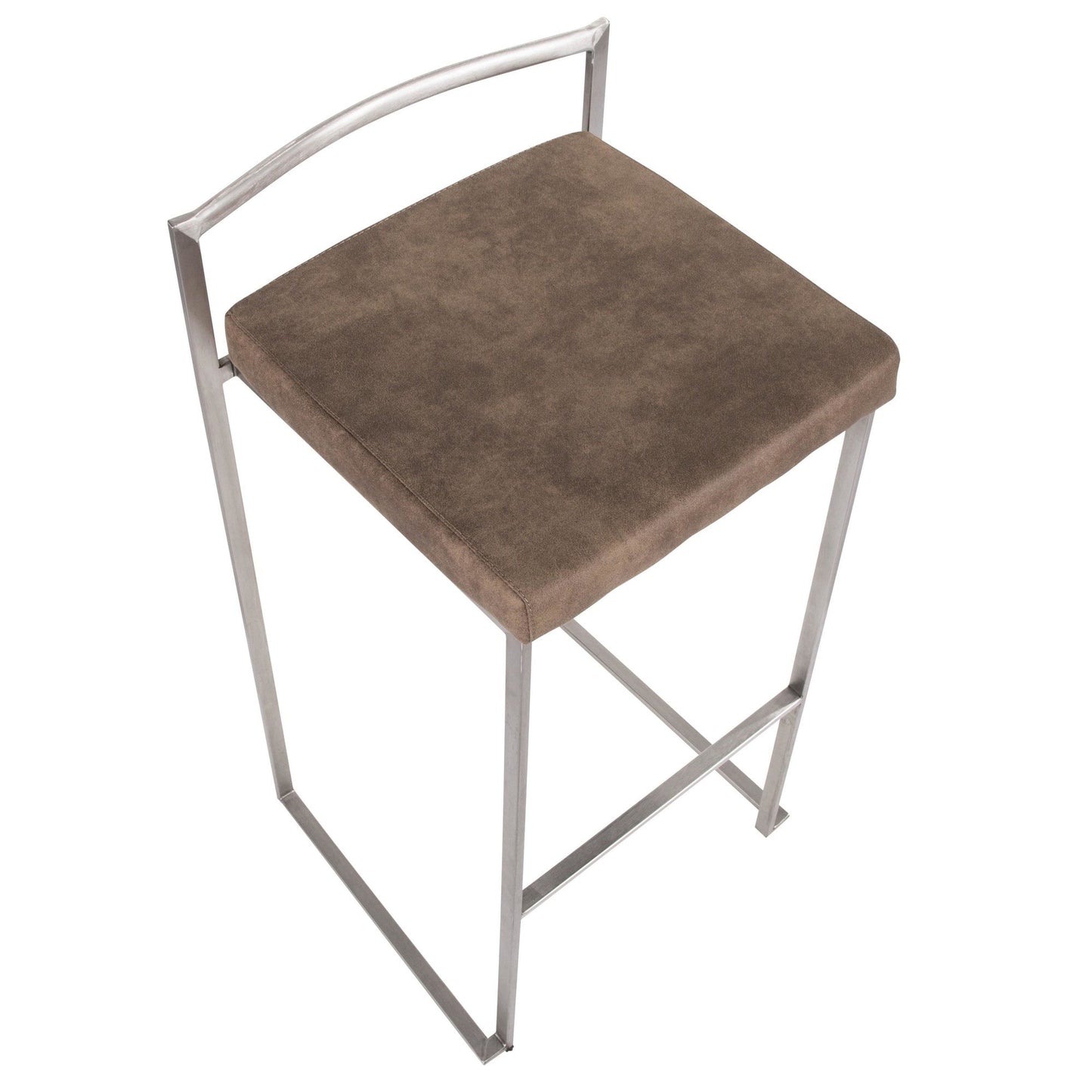Majestic Office Furniture Stacker 30" Fixed-Height Barstool - Set of 2