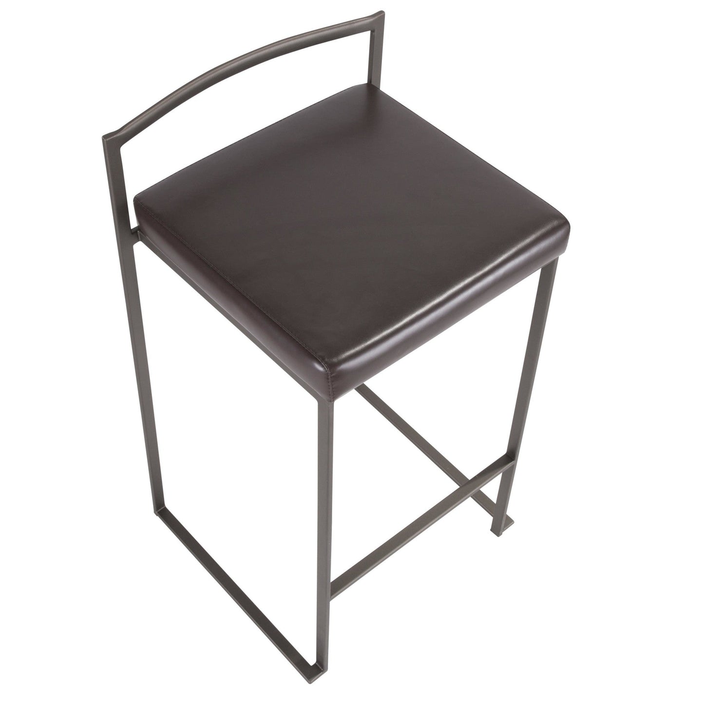 Majestic Office Furniture Stacker 26" Fixed-Height Counter Stool - Set of 2
