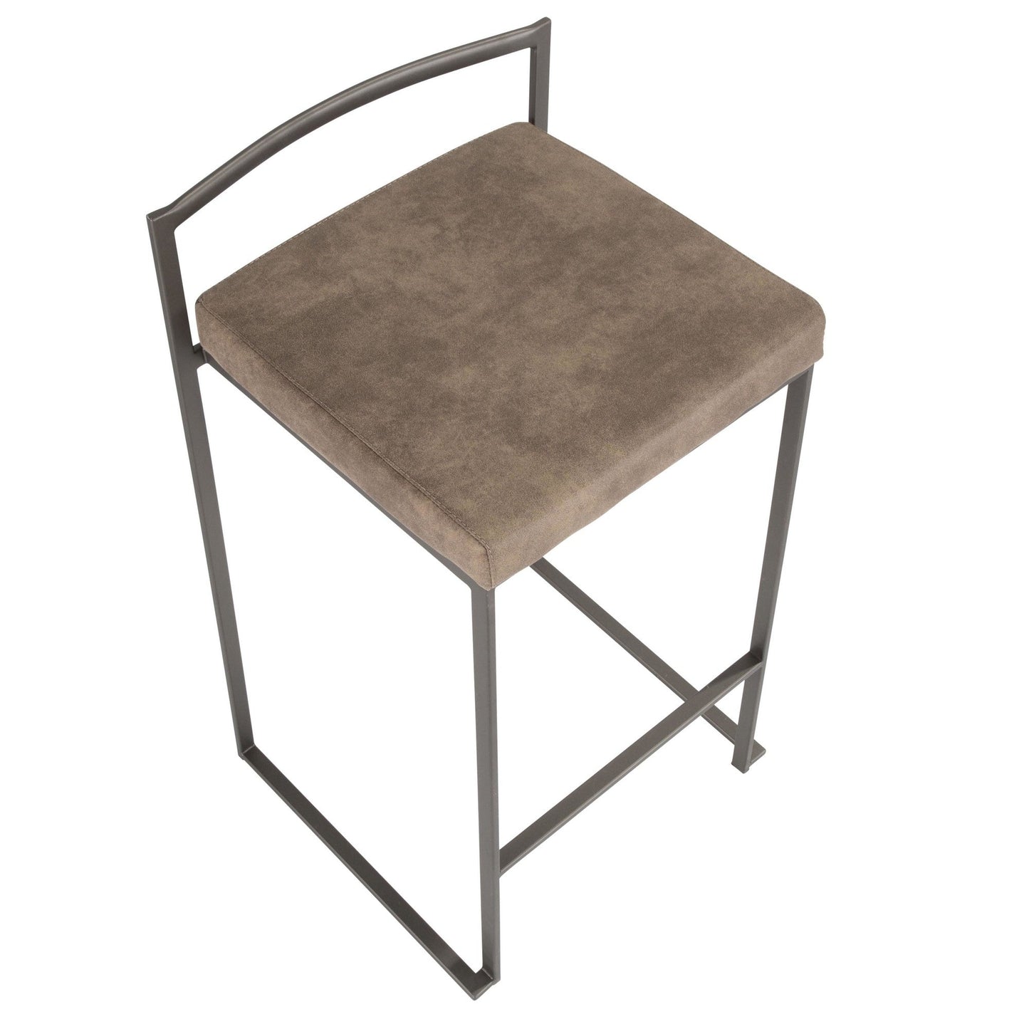 Majestic Office Furniture Stacker 26" Fixed-Height Counter Stool - Set of 2