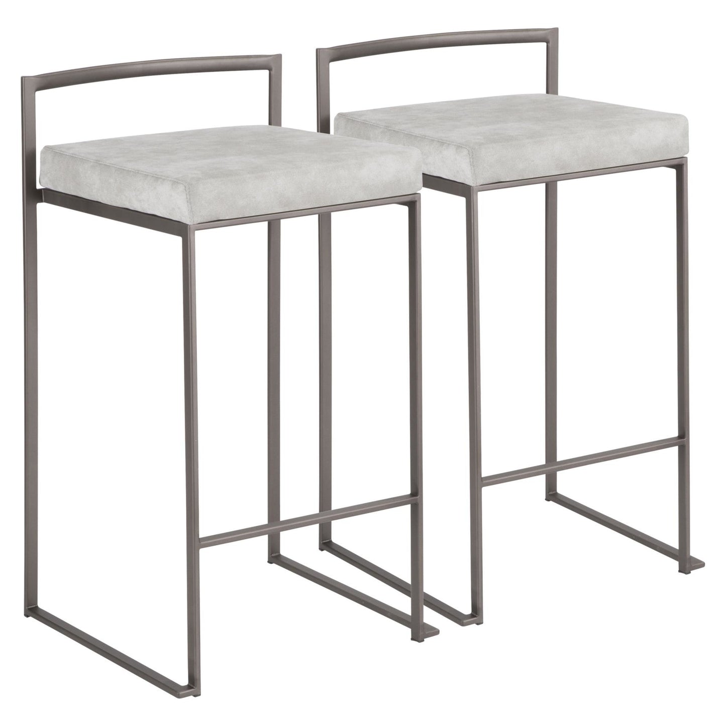 Majestic Office Furniture Stacker 26" Fixed-Height Counter Stool - Set of 2