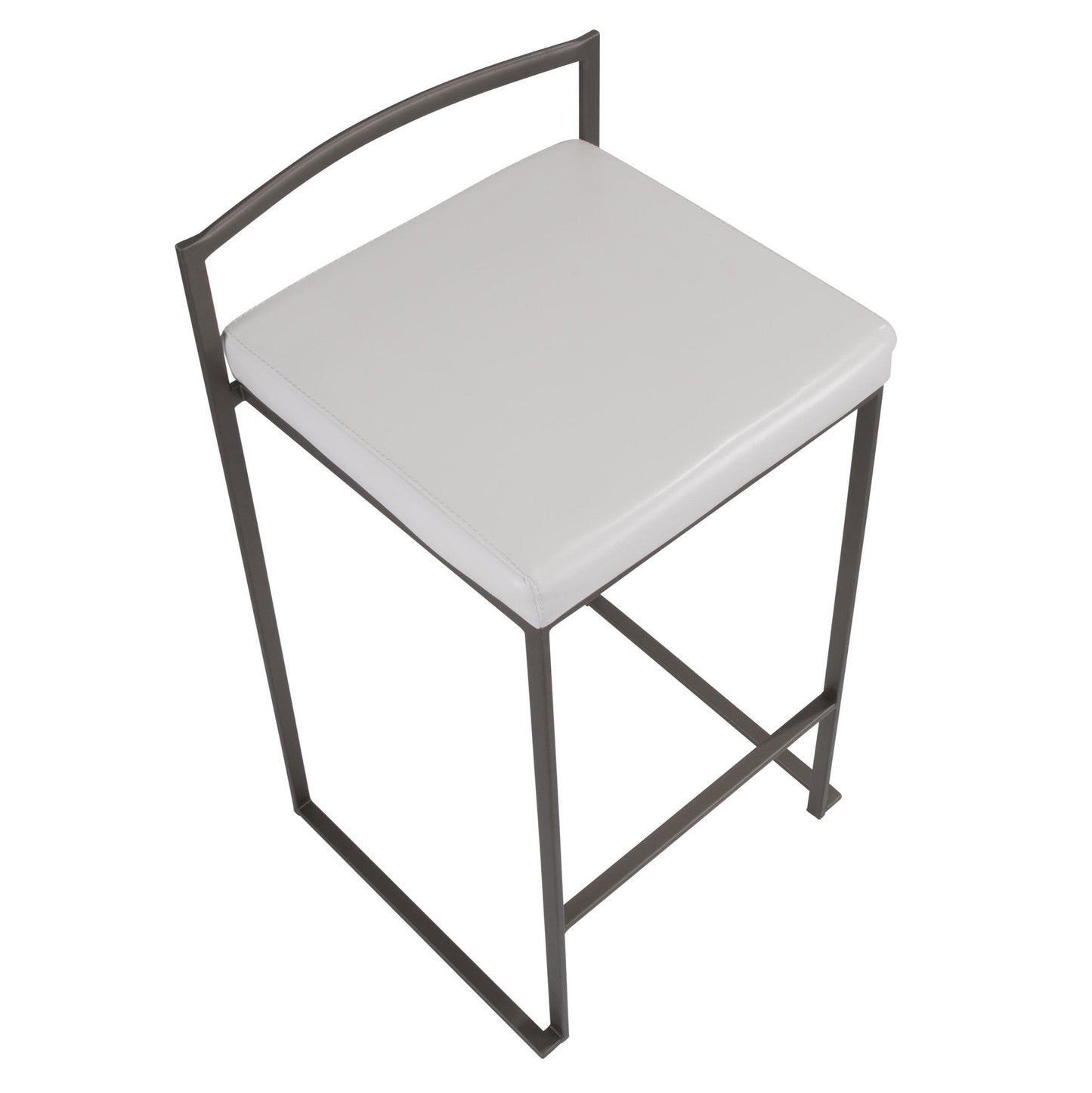 Majestic Office Furniture Stacker 26" Fixed-Height Counter Stool - Set of 2