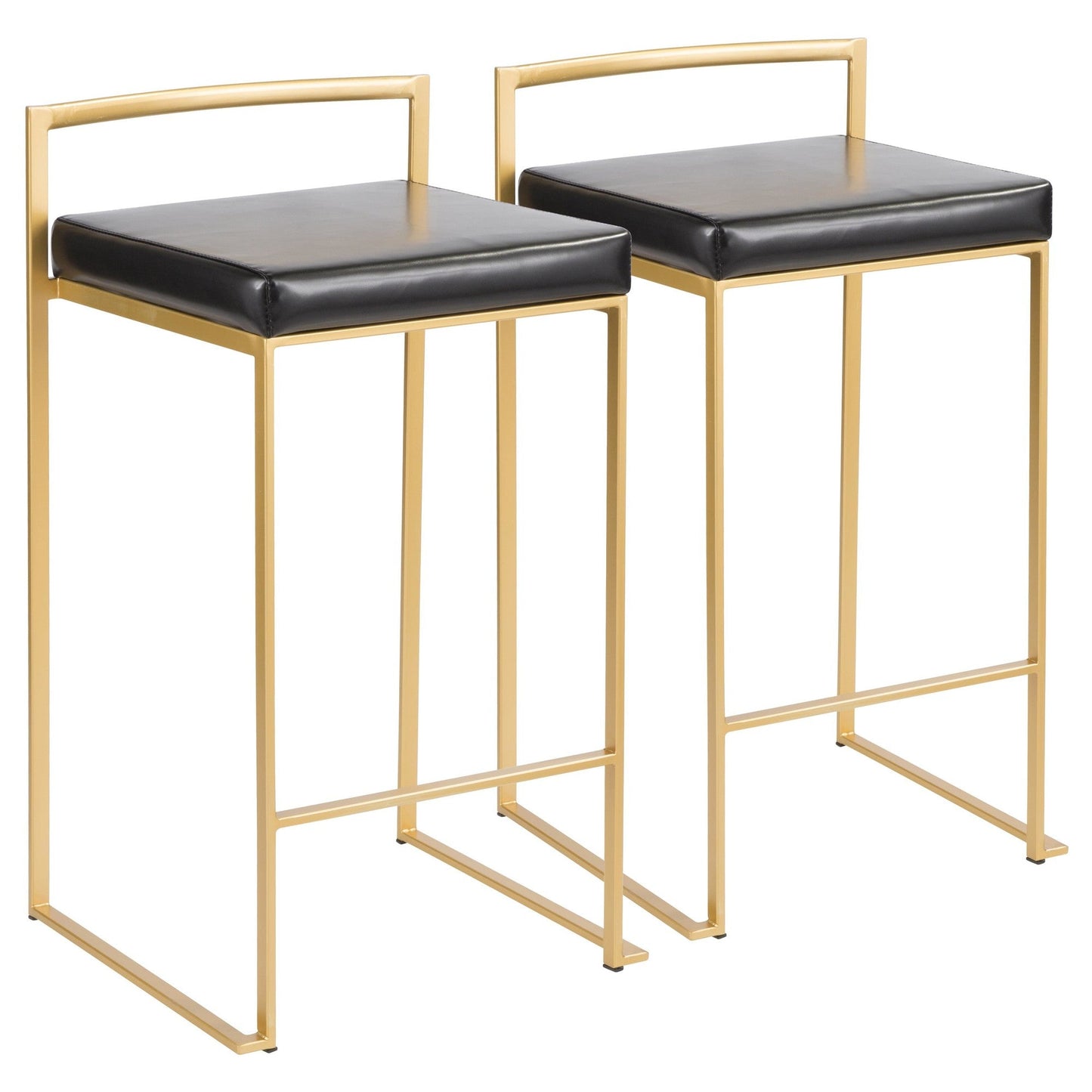 Majestic Office Furniture Stacker 26" Fixed-Height Counter Stool - Set of 2