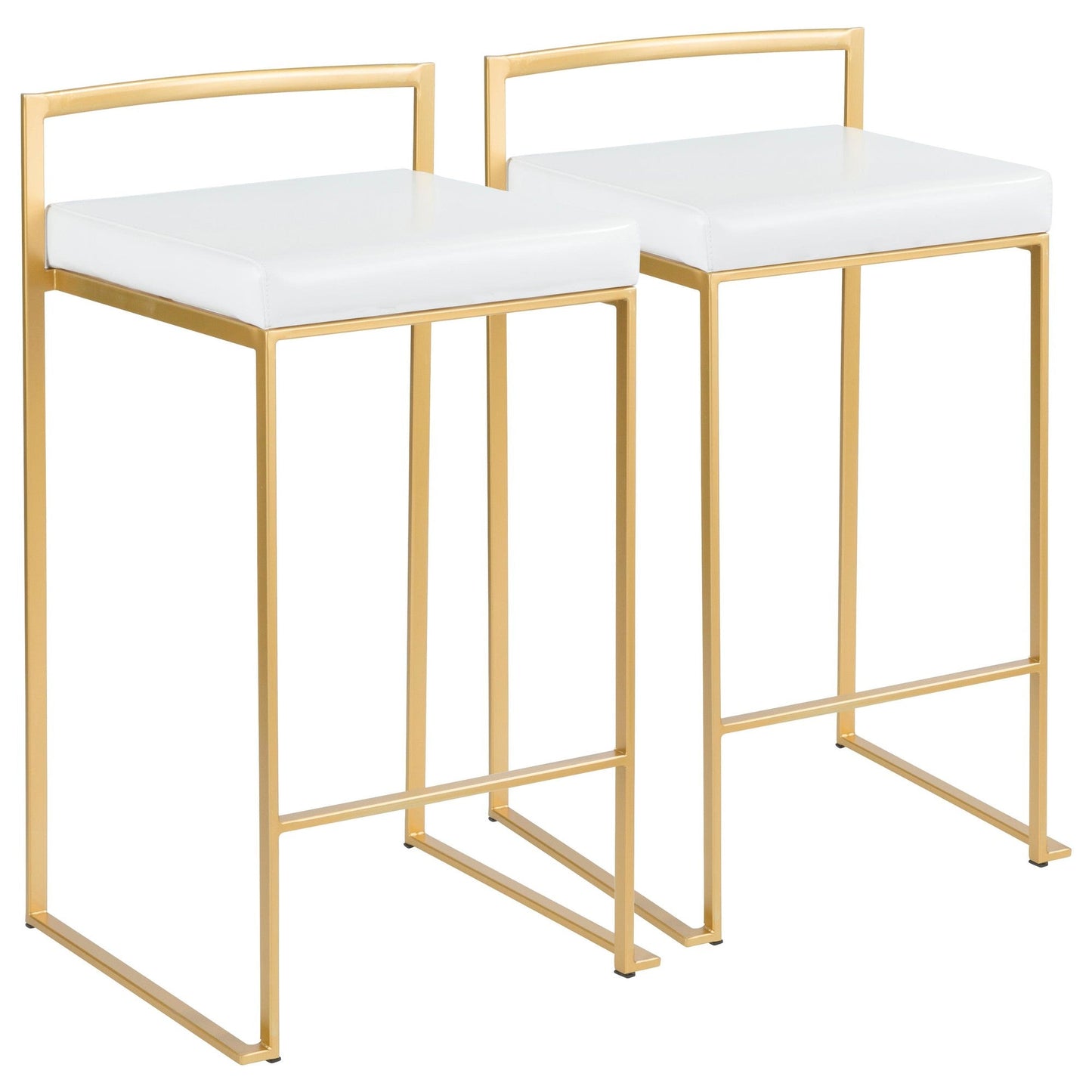Majestic Office Furniture Stacker 26" Fixed-Height Counter Stool - Set of 2
