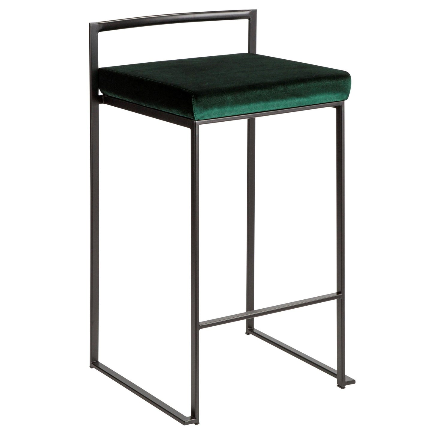 Majestic Office Furniture Stacker 26" Fixed-Height Counter Stool - Set of 2