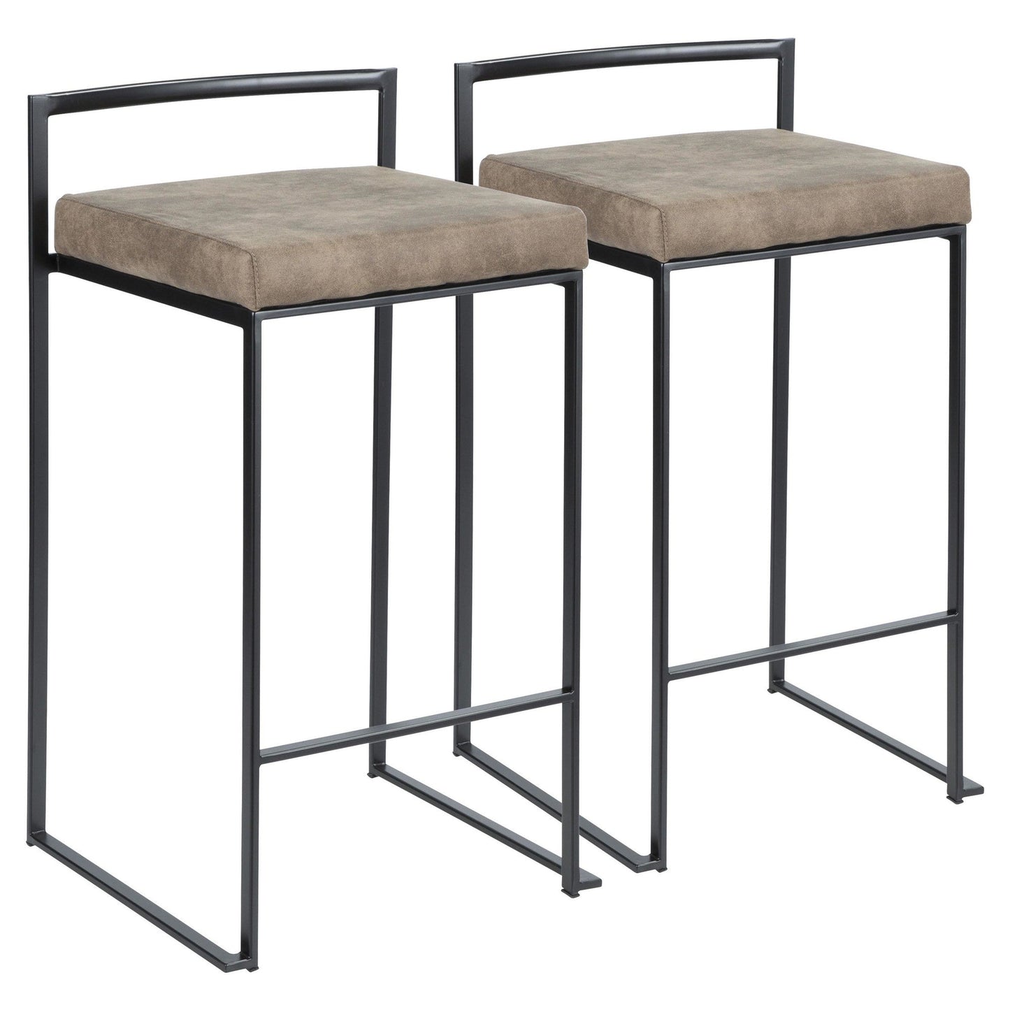 Majestic Office Furniture Stacker 26" Fixed-Height Counter Stool - Set of 2