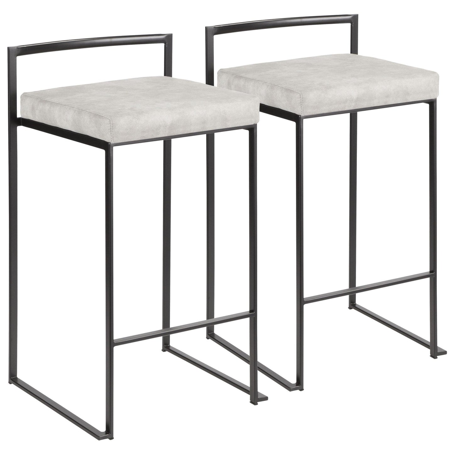 Majestic Office Furniture Stacker 26" Fixed-Height Counter Stool - Set of 2