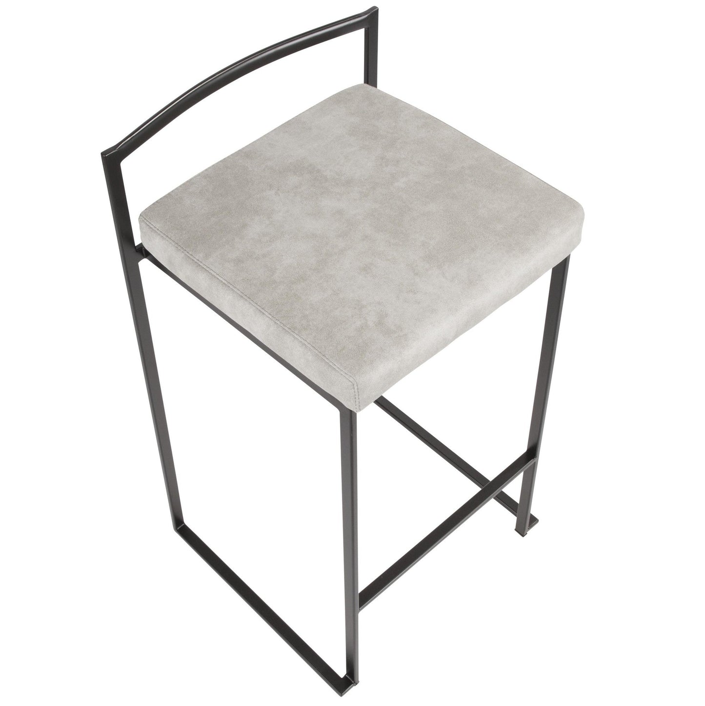 Majestic Office Furniture Stacker 26" Fixed-Height Counter Stool - Set of 2