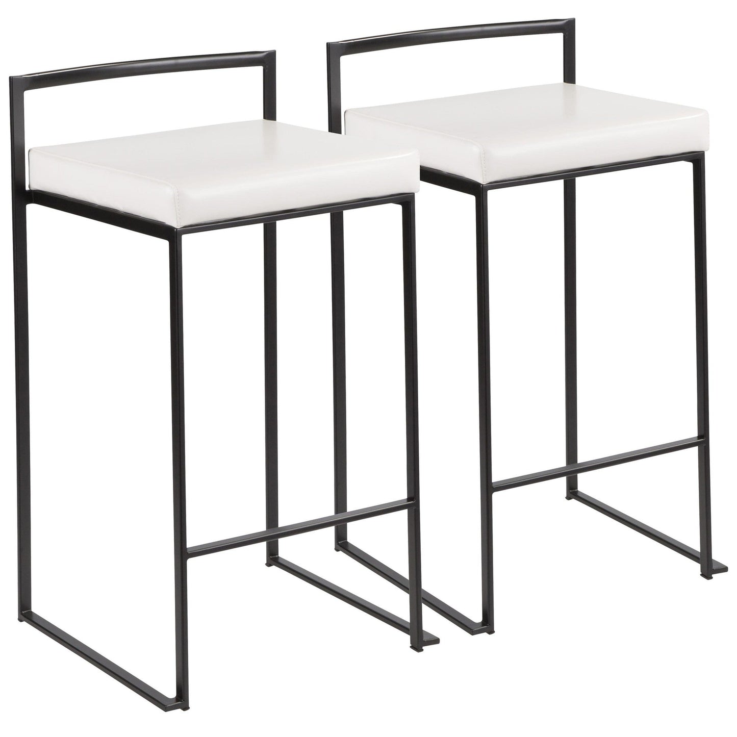 Majestic Office Furniture Stacker 26" Fixed-Height Counter Stool - Set of 2
