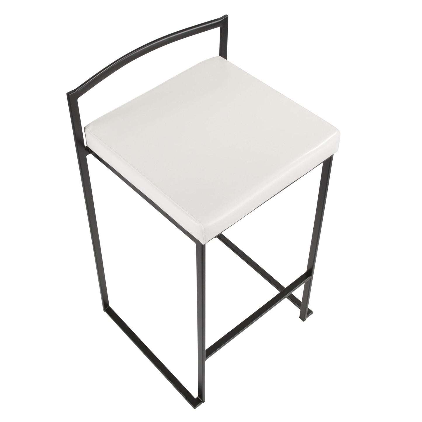 Majestic Office Furniture Stacker 26" Fixed-Height Counter Stool - Set of 2